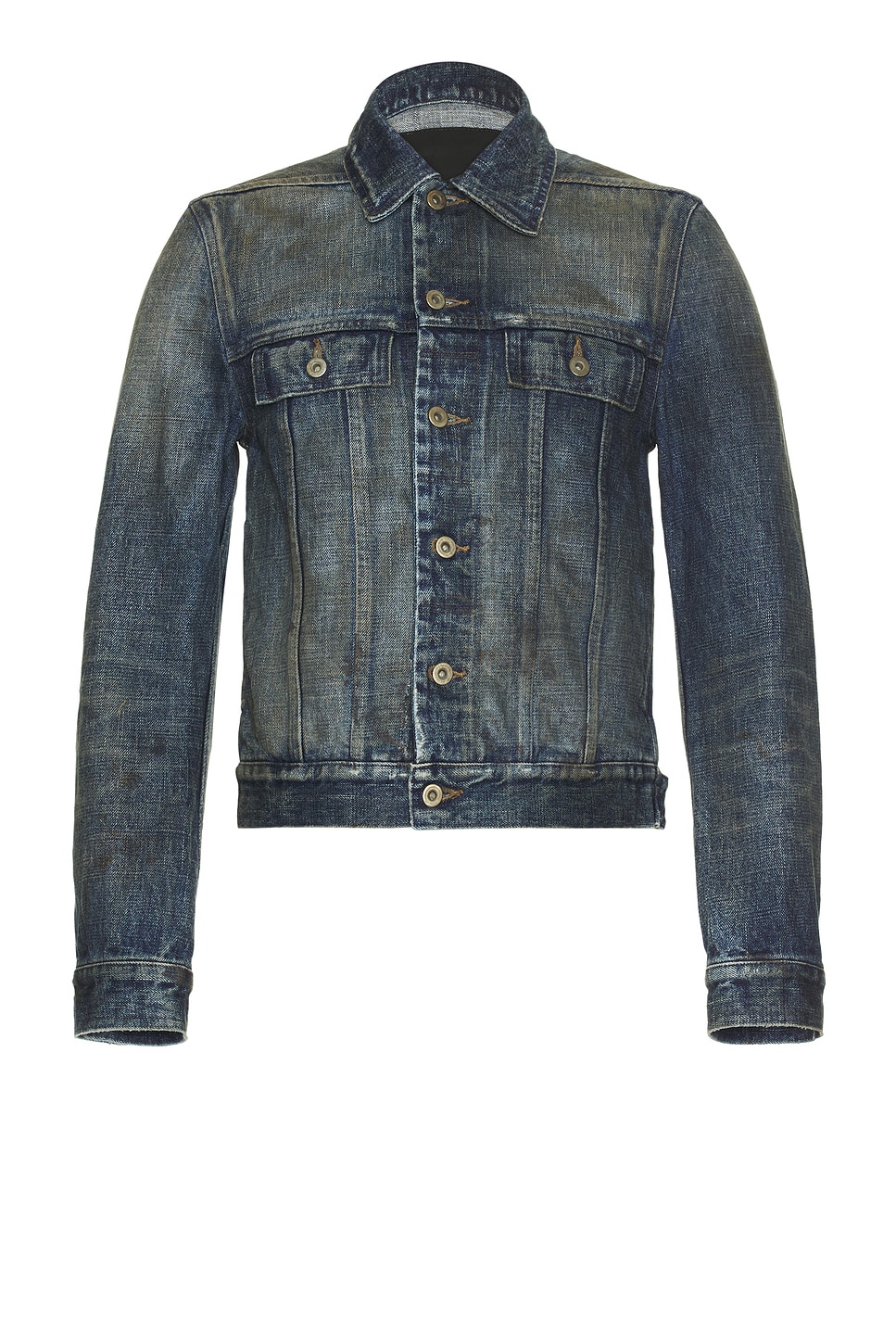 Image 1 of DRKSHDW by Rick Owens Trucker Jkt in Vintage Indigo