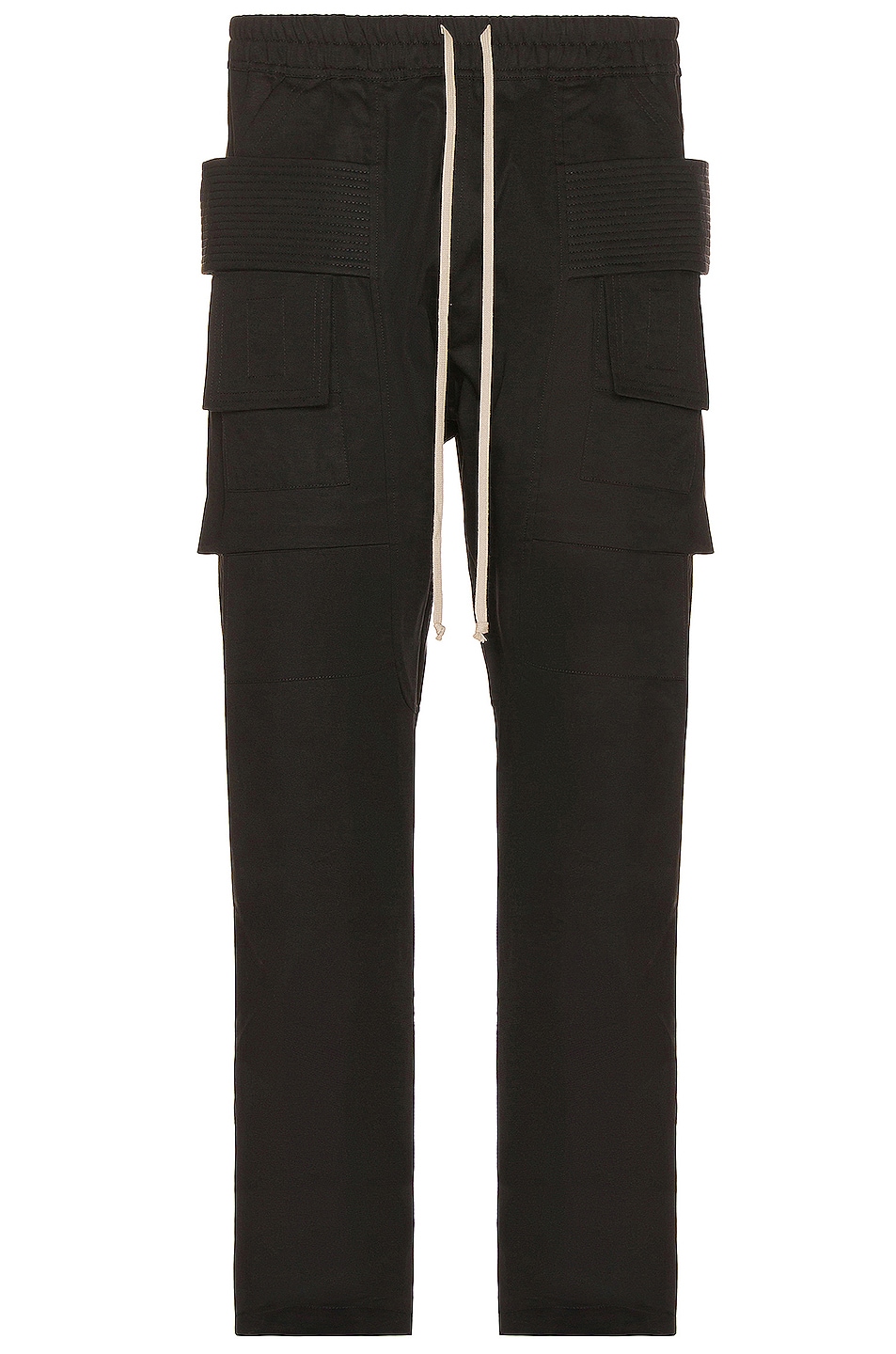 Image 1 of DRKSHDW by Rick Owens Cotton Twill Creatch Cargo Drawstring in Black