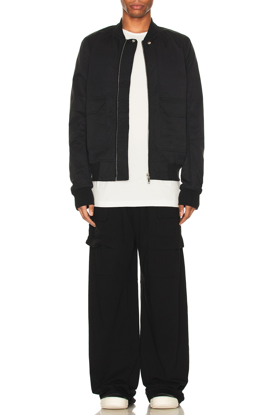 Image 1 of DRKSHDW by Rick Owens Creatch Cargo Drawstring Pants in Black