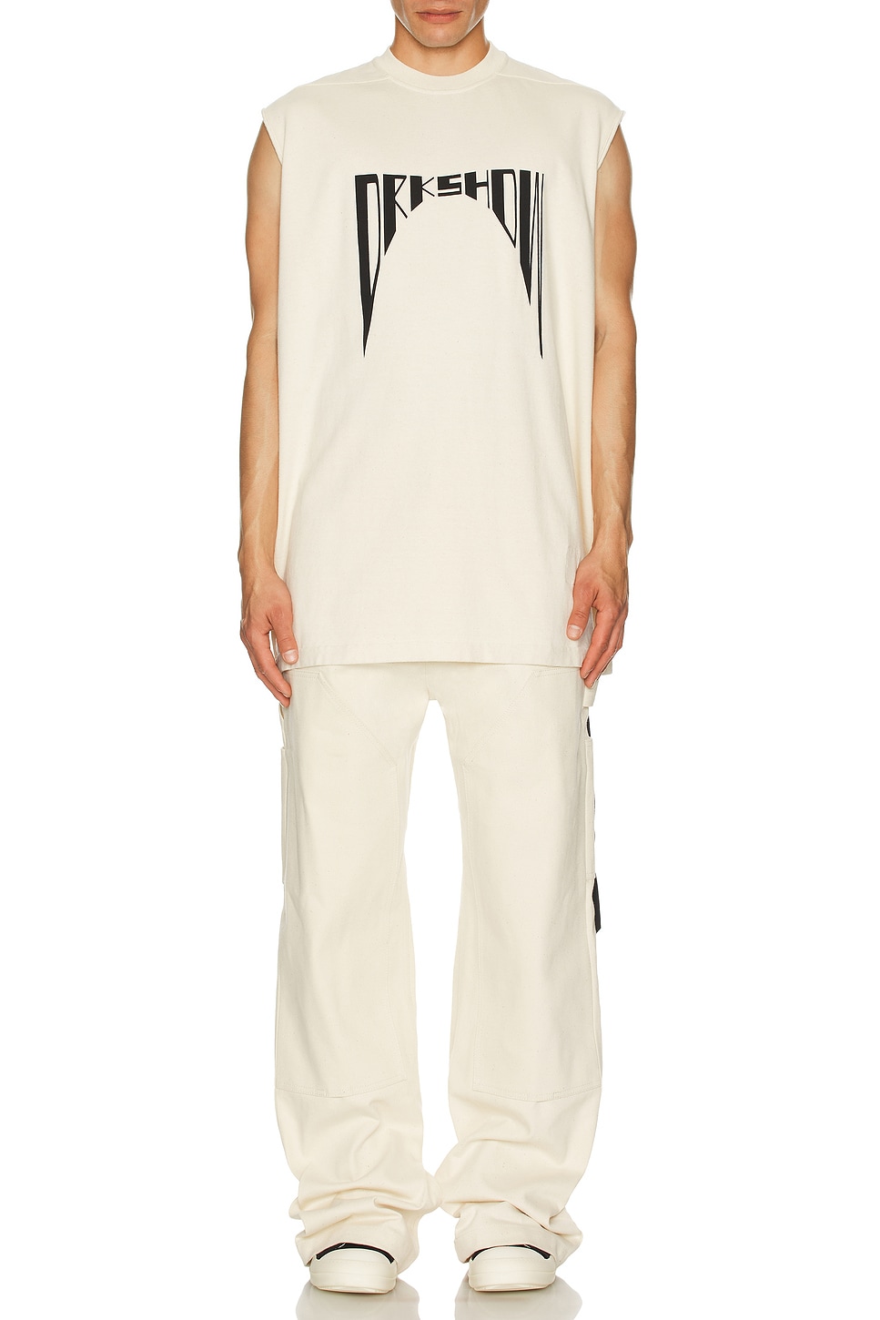 Image 1 of DRKSHDW by Rick Owens Double Knee Geth Pants in Natural