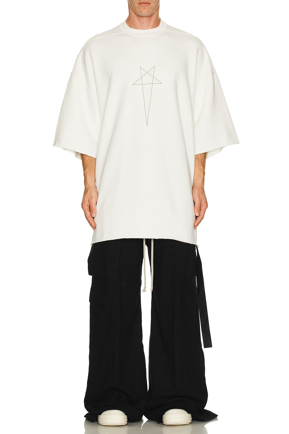 Image 1 of DRKSHDW by Rick Owens Tommy T in Milk & Pearl