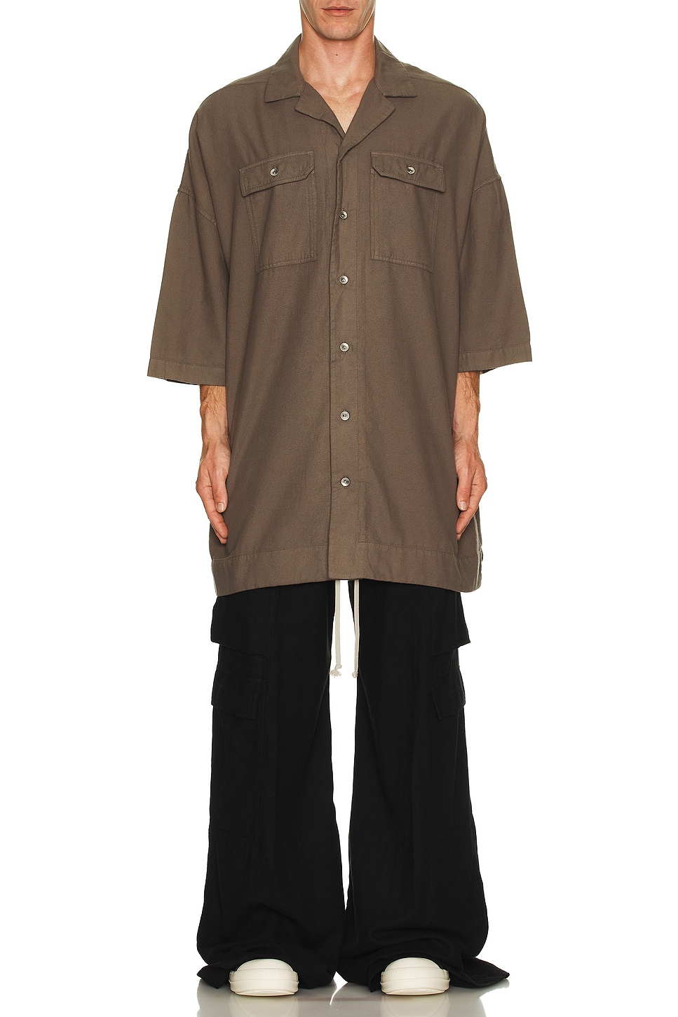 Image 1 of DRKSHDW by Rick Owens Magnum Tommy Shirt in Dust
