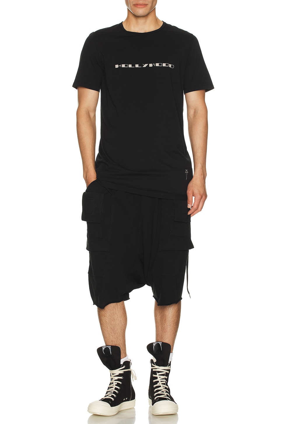 Image 1 of DRKSHDW by Rick Owens Level T in Black & Pearl