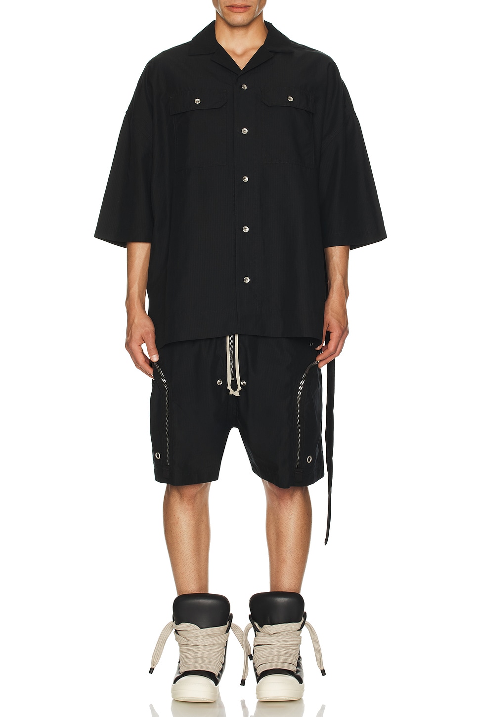 Image 1 of DRKSHDW by Rick Owens Magnum Tommy Shirt in Black
