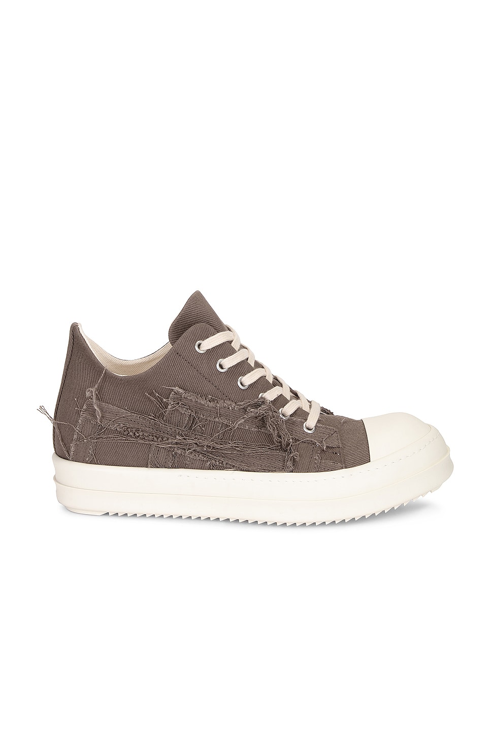 Image 1 of DRKSHDW by Rick Owens Slashed Ramone Low Sneaker in Dust, Milk, & Milk