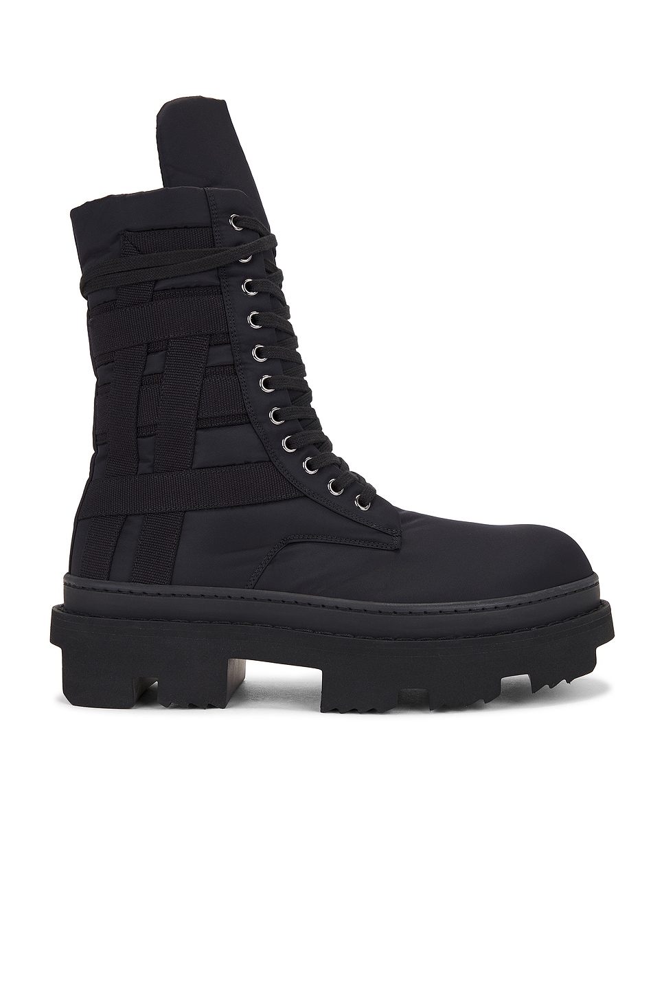 Army Megatooth Ankle Boot in Black