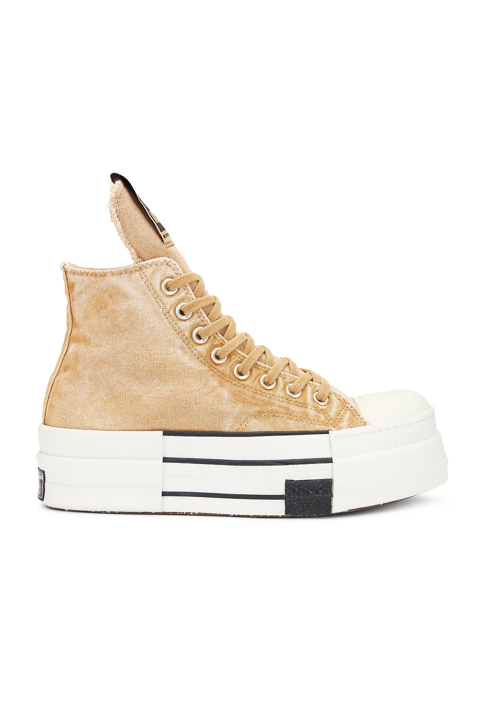 Image 1 of DRKSHDW by Rick Owens x Converse DBL Drkstar Hi Sneaker in Overdyed Blonde