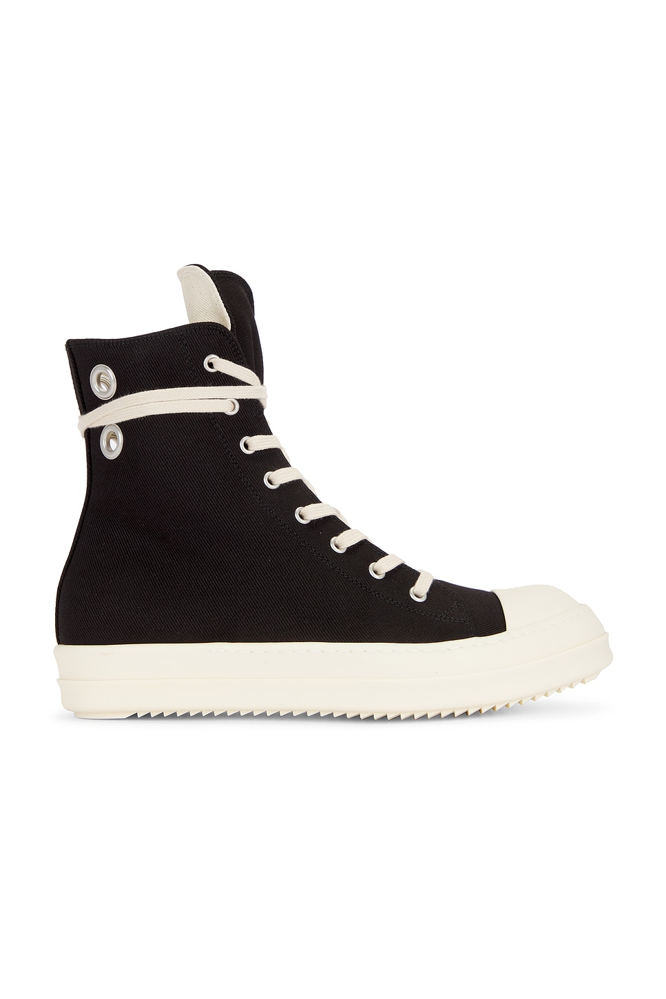 Image 1 of DRKSHDW by Rick Owens Sneaks in Black & Milk