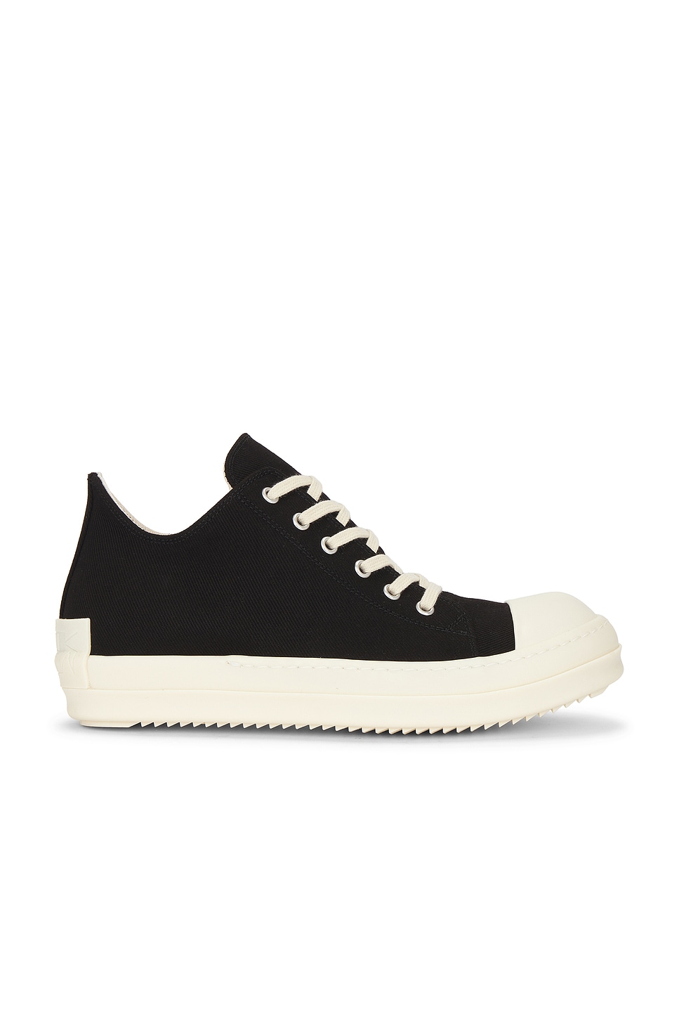 Rick Owens Drkshdw Low Sneaks Drkshdw License Plate In Black