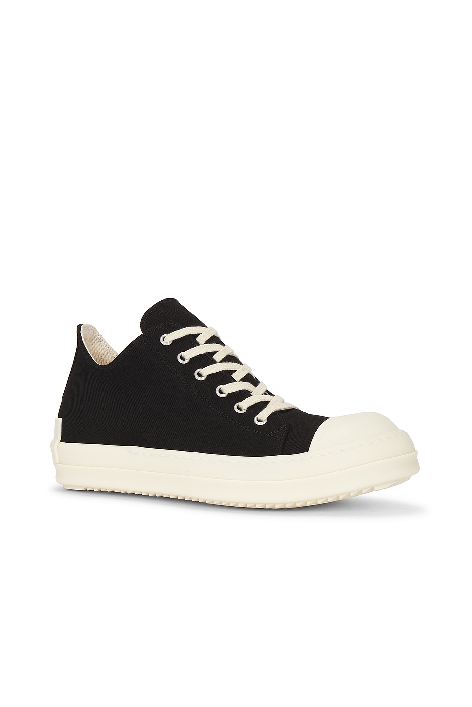 Rick Owens Drkshdw Low Sneaks Drkshdw License Plate In Black