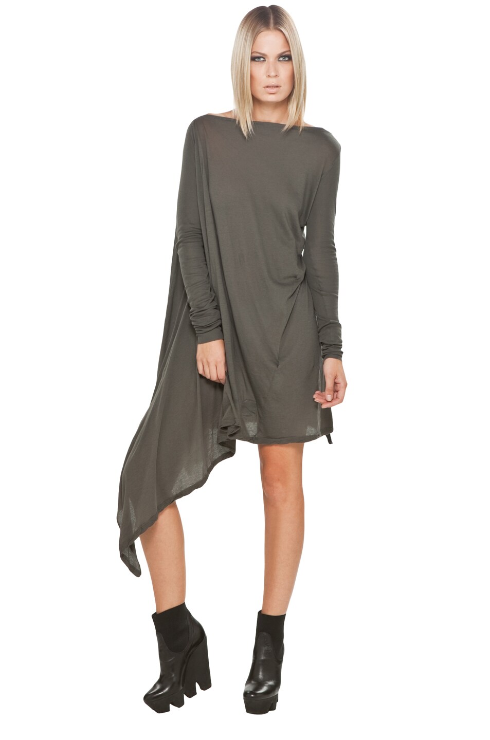Long Sleeve Asymmetric Dress