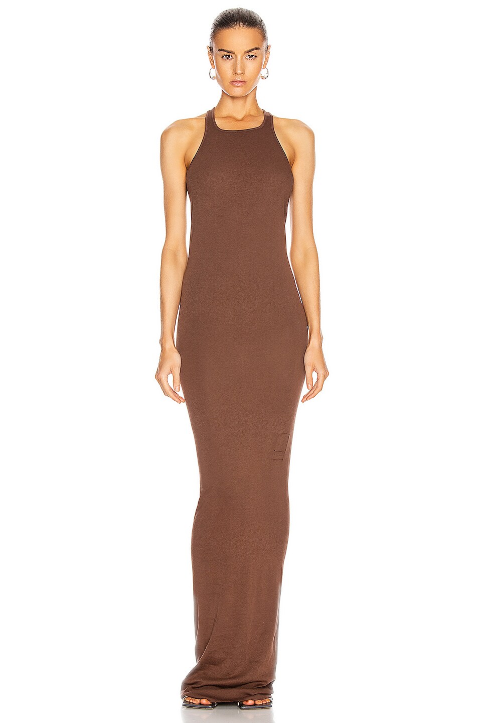 Image 1 of DRKSHDW by Rick Owens Rib Tank Gown in Bark