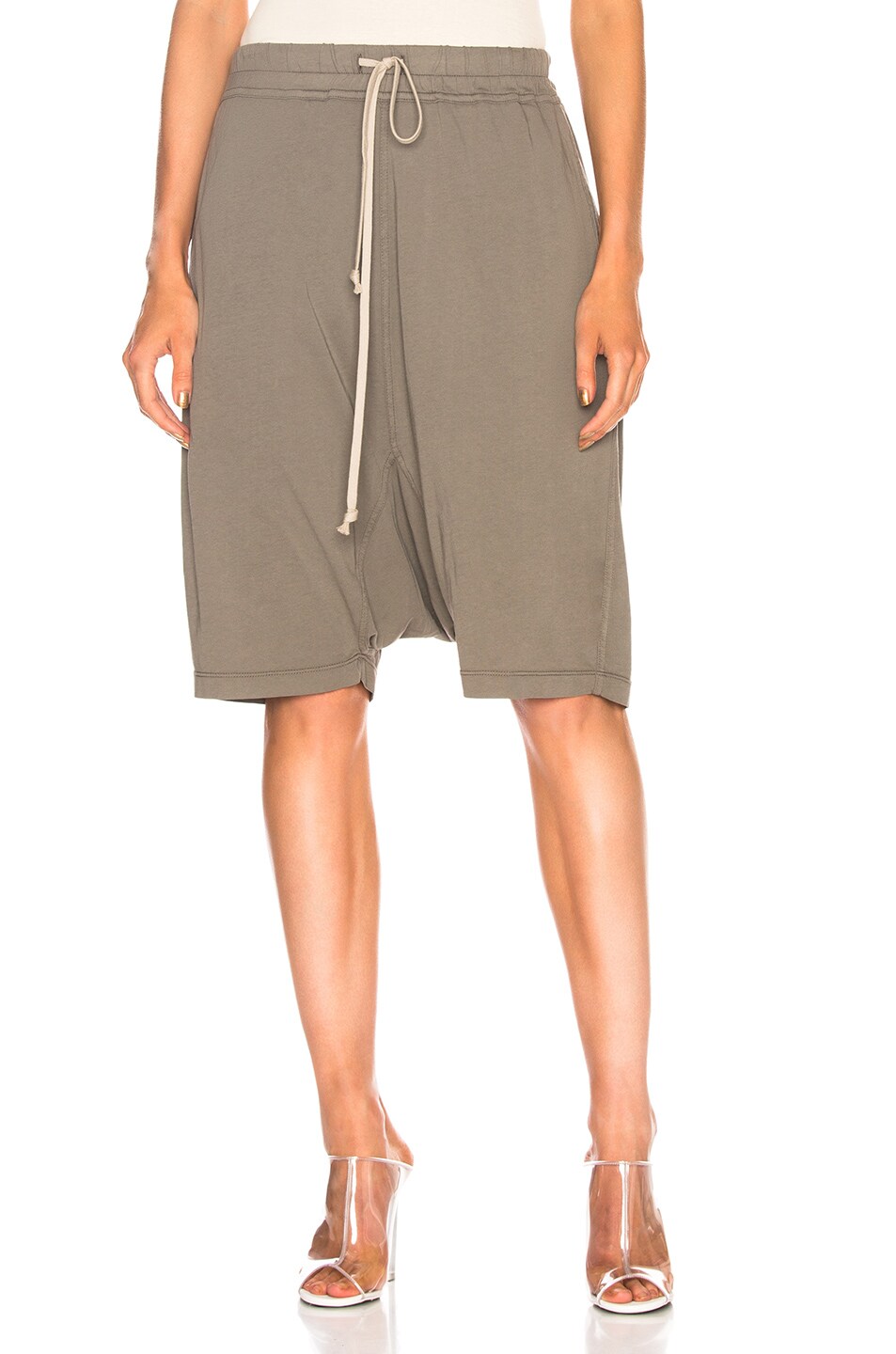 Image 1 of DRKSHDW by Rick Owens Pod Shorts in Dust