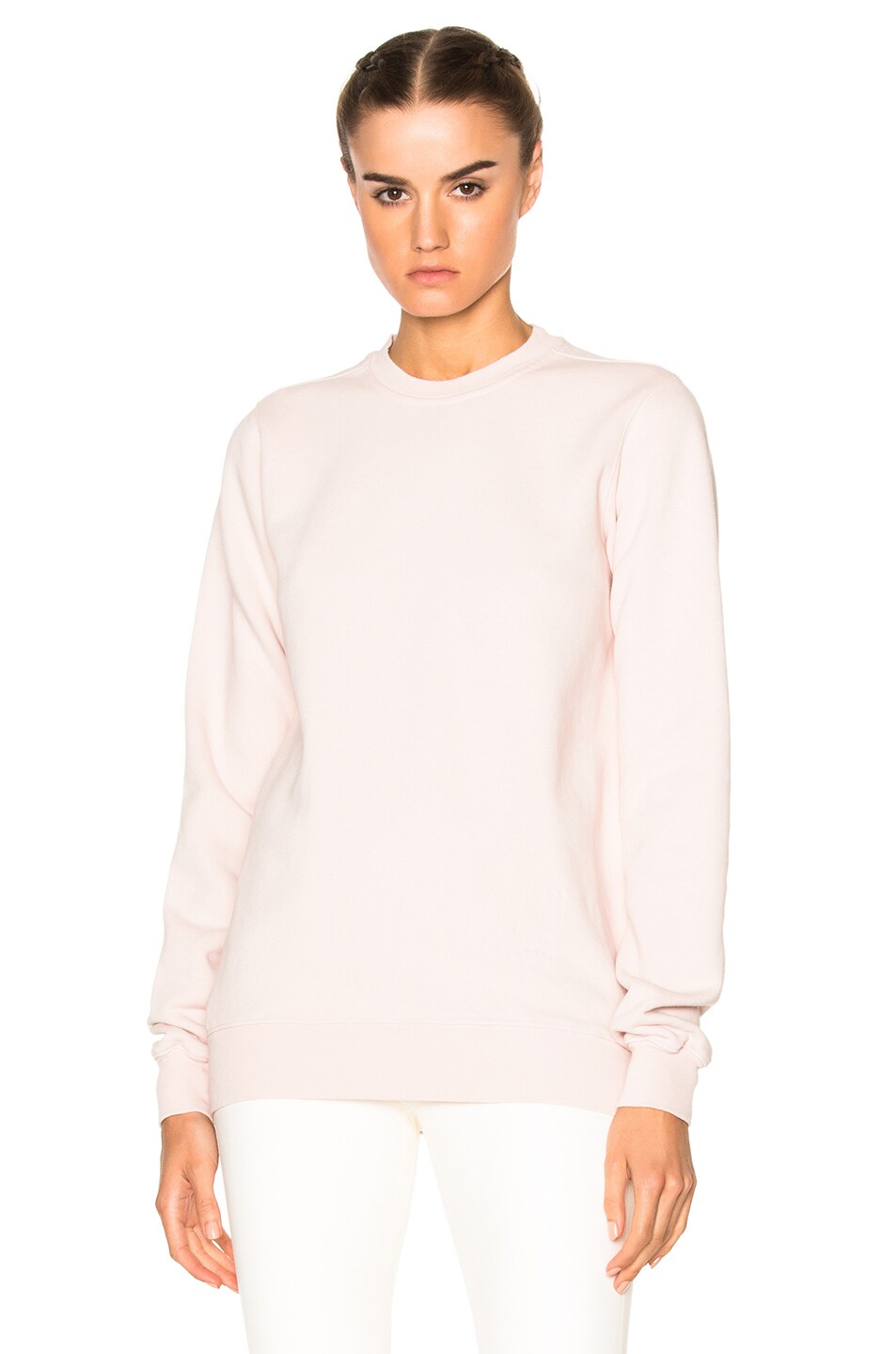 Image 1 of DRKSHDW by Rick Owens Crewneck Sweater in Rose
