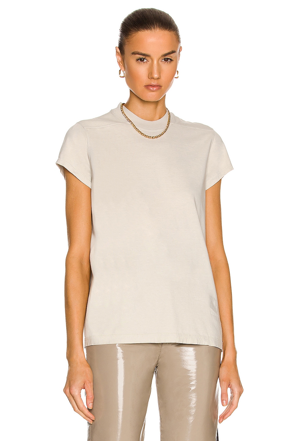 Image 1 of DRKSHDW by Rick Owens Small Level T-Shirt in Oyster