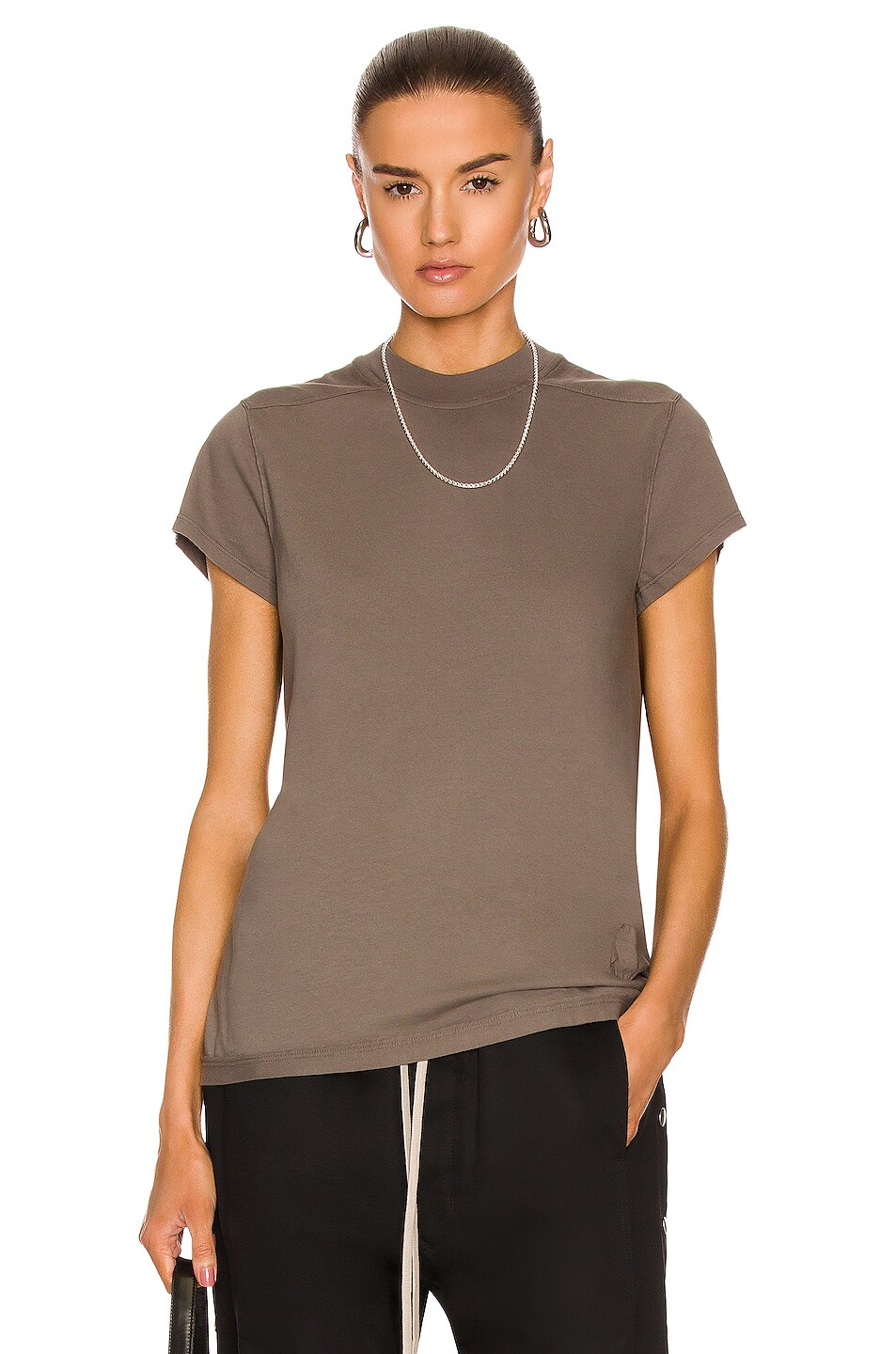 Image 1 of DRKSHDW by Rick Owens Small Level Tee in Dust