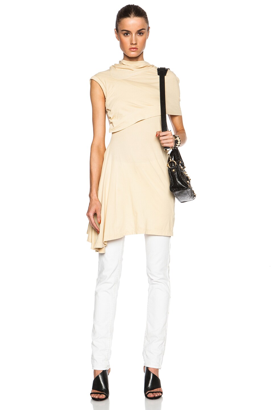 Image 1 of DRKSHDW by Rick Owens Bound Tunic in Bone