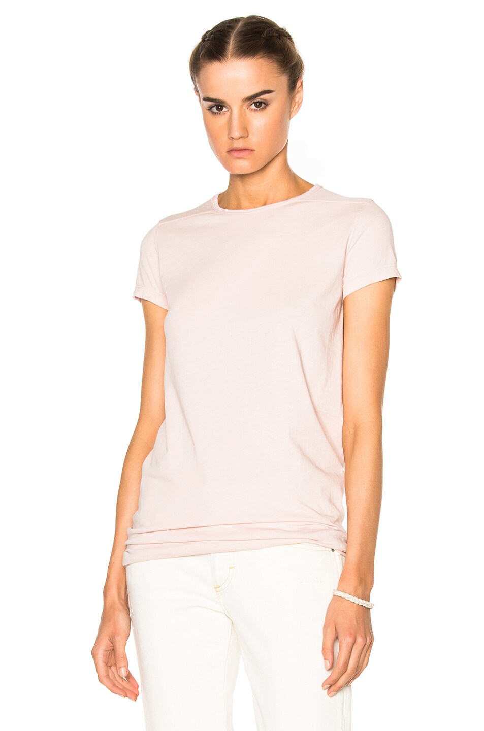 Image 1 of DRKSHDW by Rick Owens Level Tee in Rose