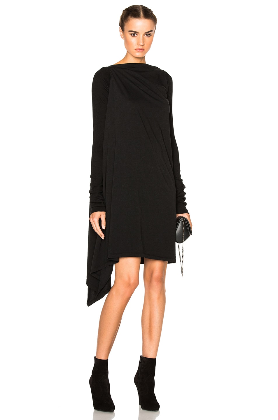 Image 1 of DRKSHDW by Rick Owens Long Sleeve Tunic in Black