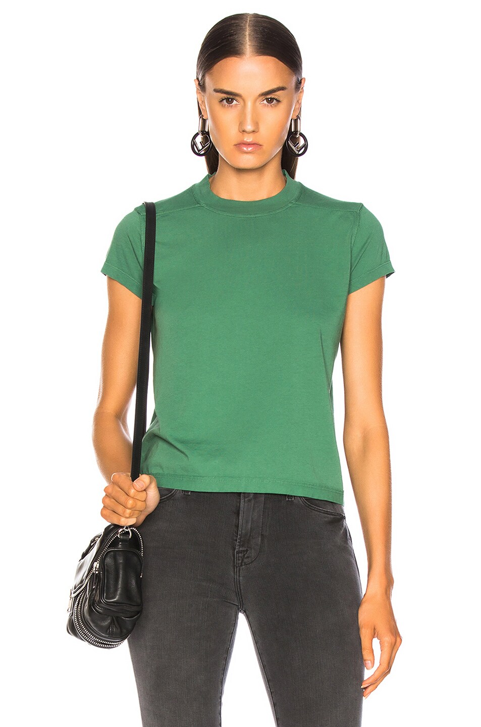 Image 1 of DRKSHDW by Rick Owens Small Level Tee in Green