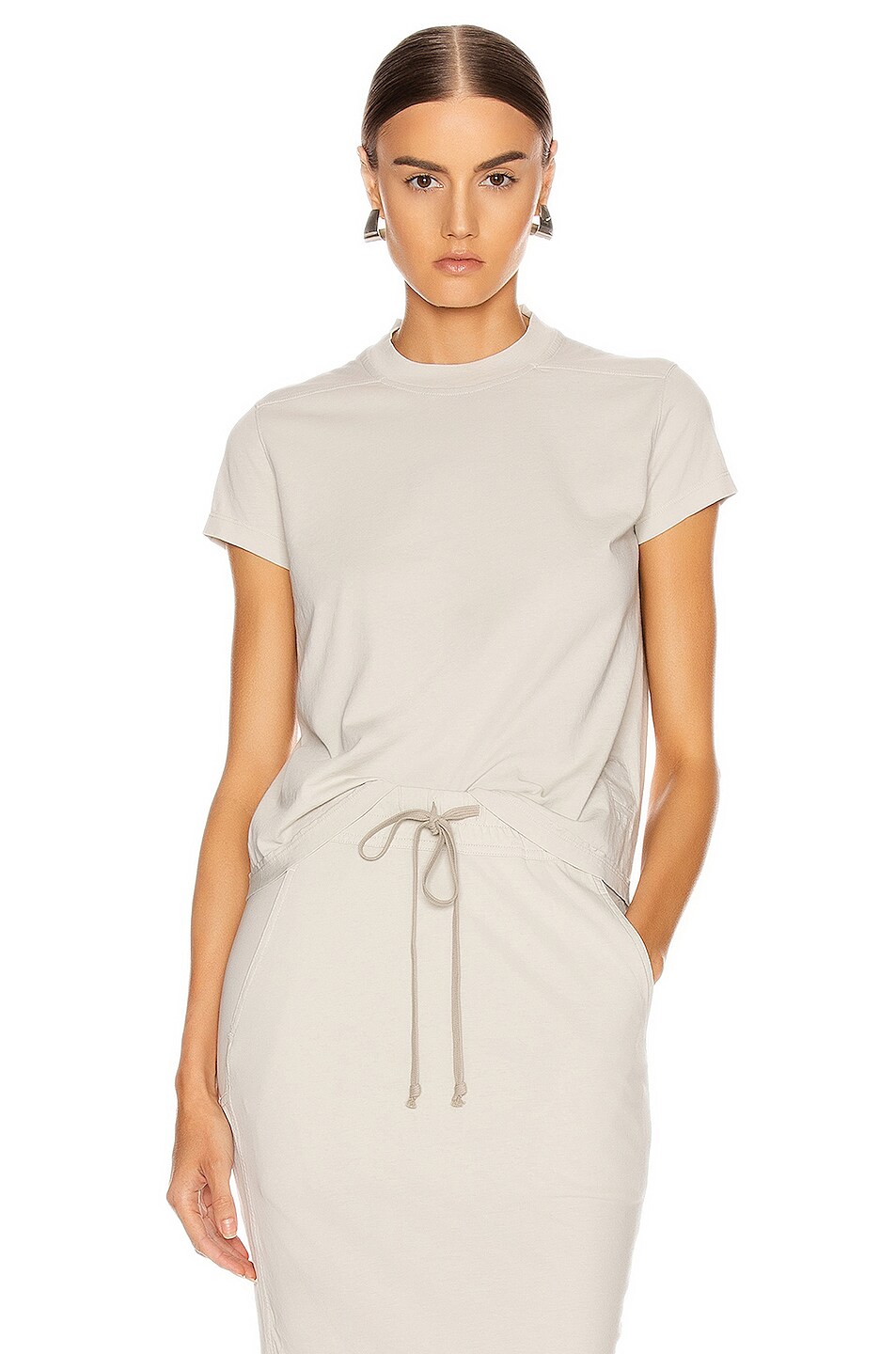 Image 1 of DRKSHDW by Rick Owens Small Level Tee in Oyster