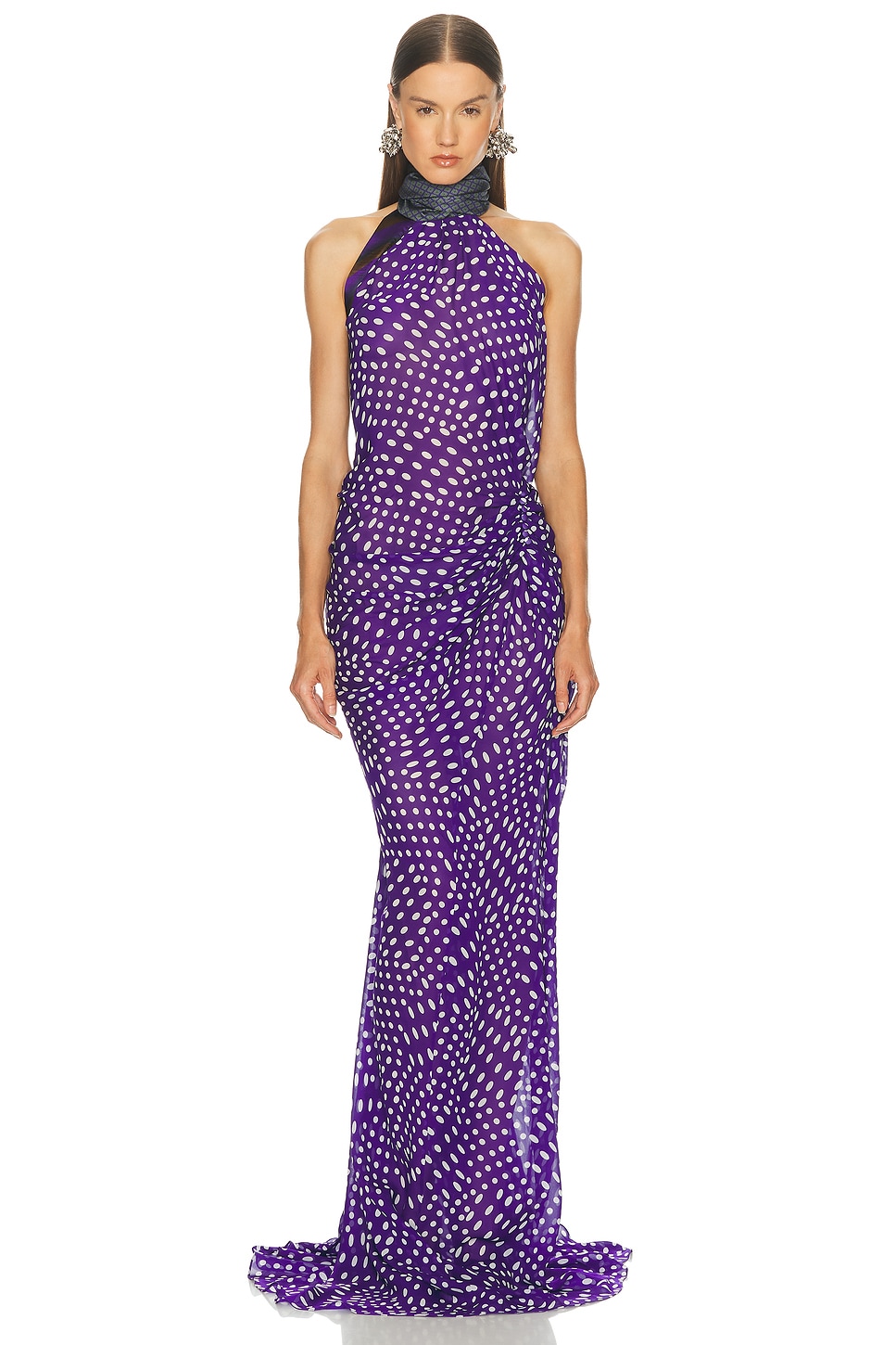 Image 1 of Dries Van Noten Devira Dress in Purple