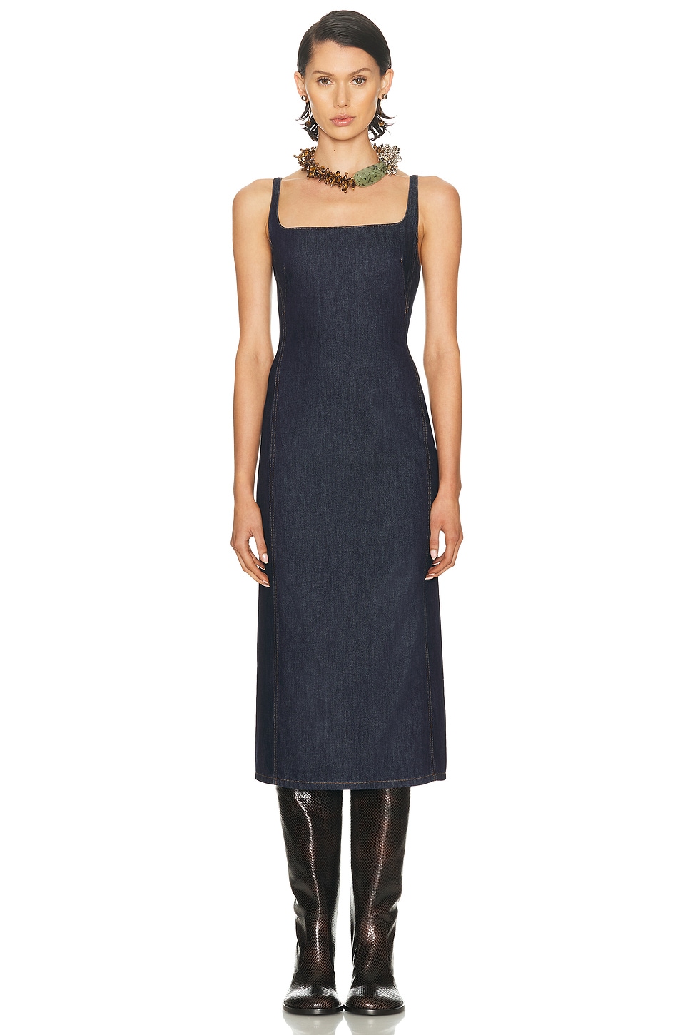 Image 1 of Dries Van Noten Debano Dress in Indigo
