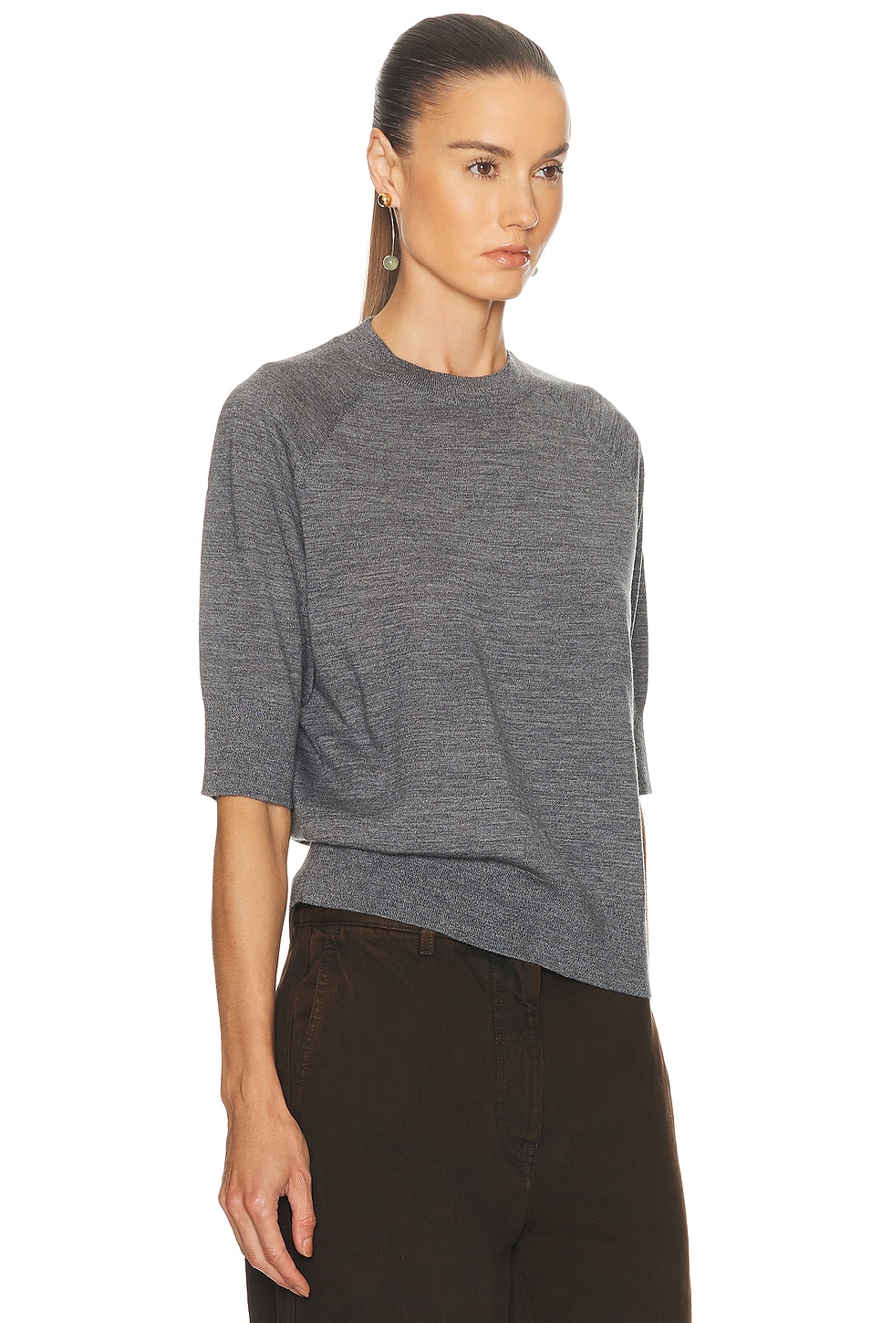 Dries Van Noten Pullover Aus Wolle In Gray