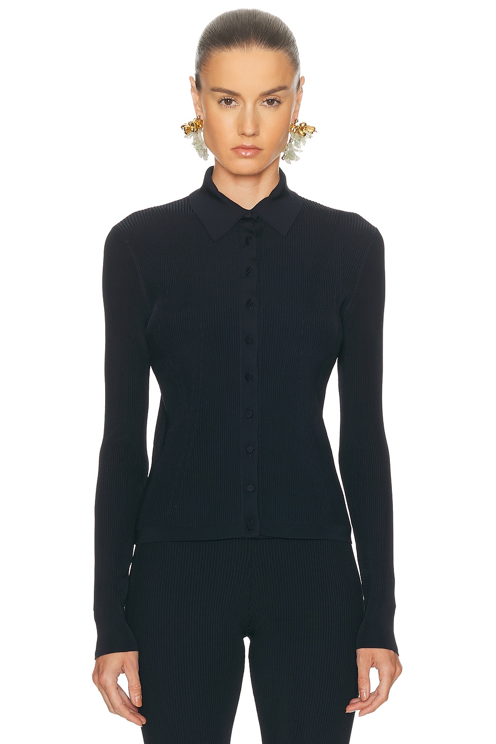 Dries Van Noten Tielt Cardigan In Blue