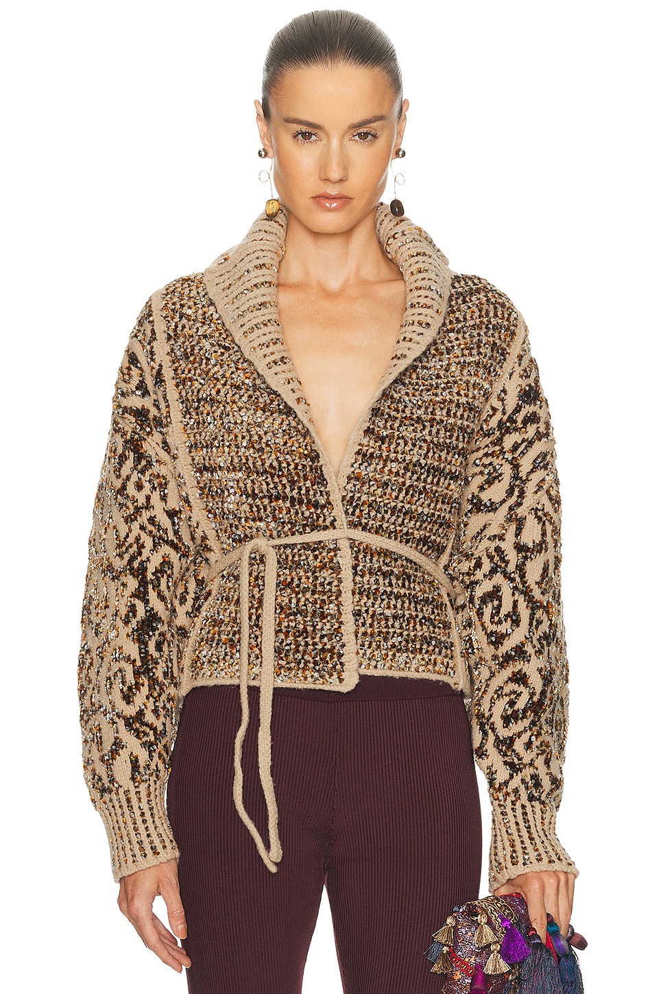 Image 1 of Dries Van Noten Tekla Sweater in Beige