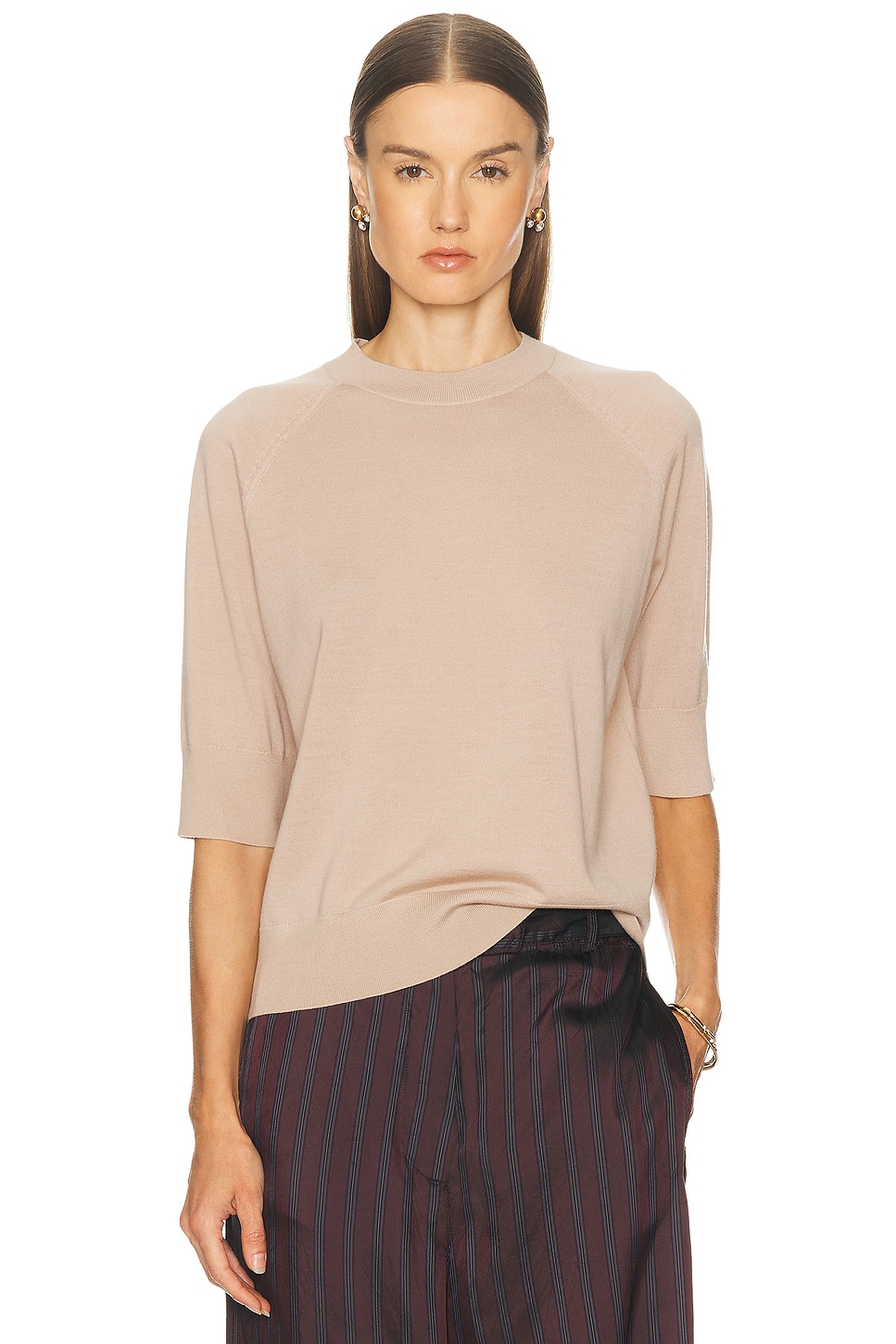 Image 1 of Dries Van Noten Tuan Sweater in Beige