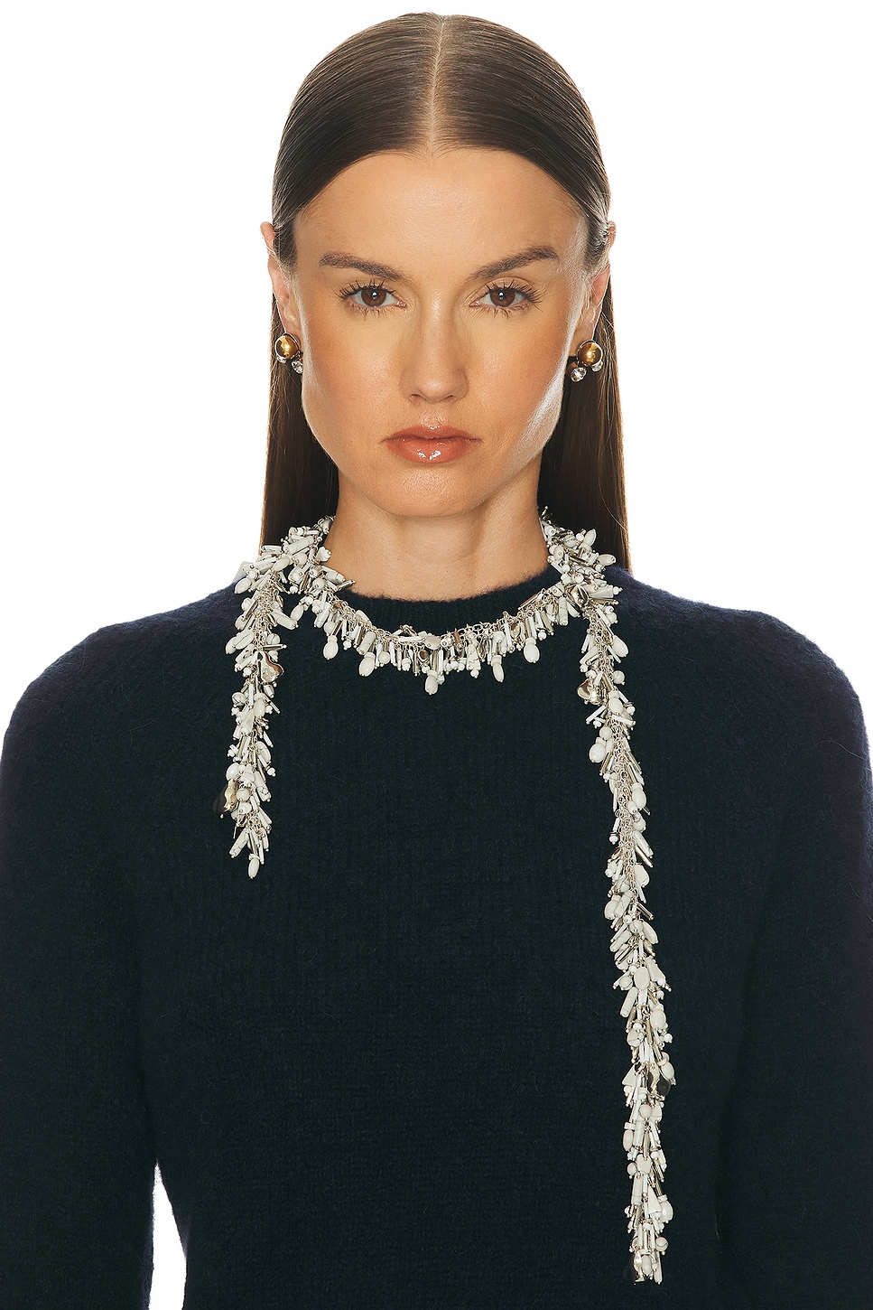 Dries Van Noten Garlin Necklace In White
