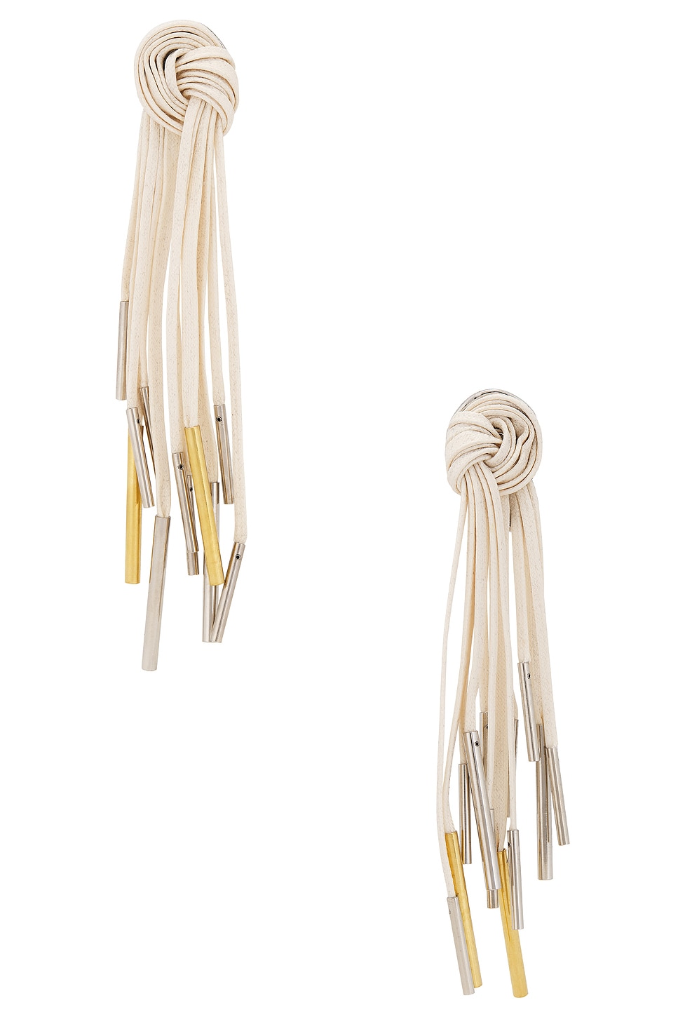 Image 1 of Dries Van Noten Dangle Earrings in Ecru