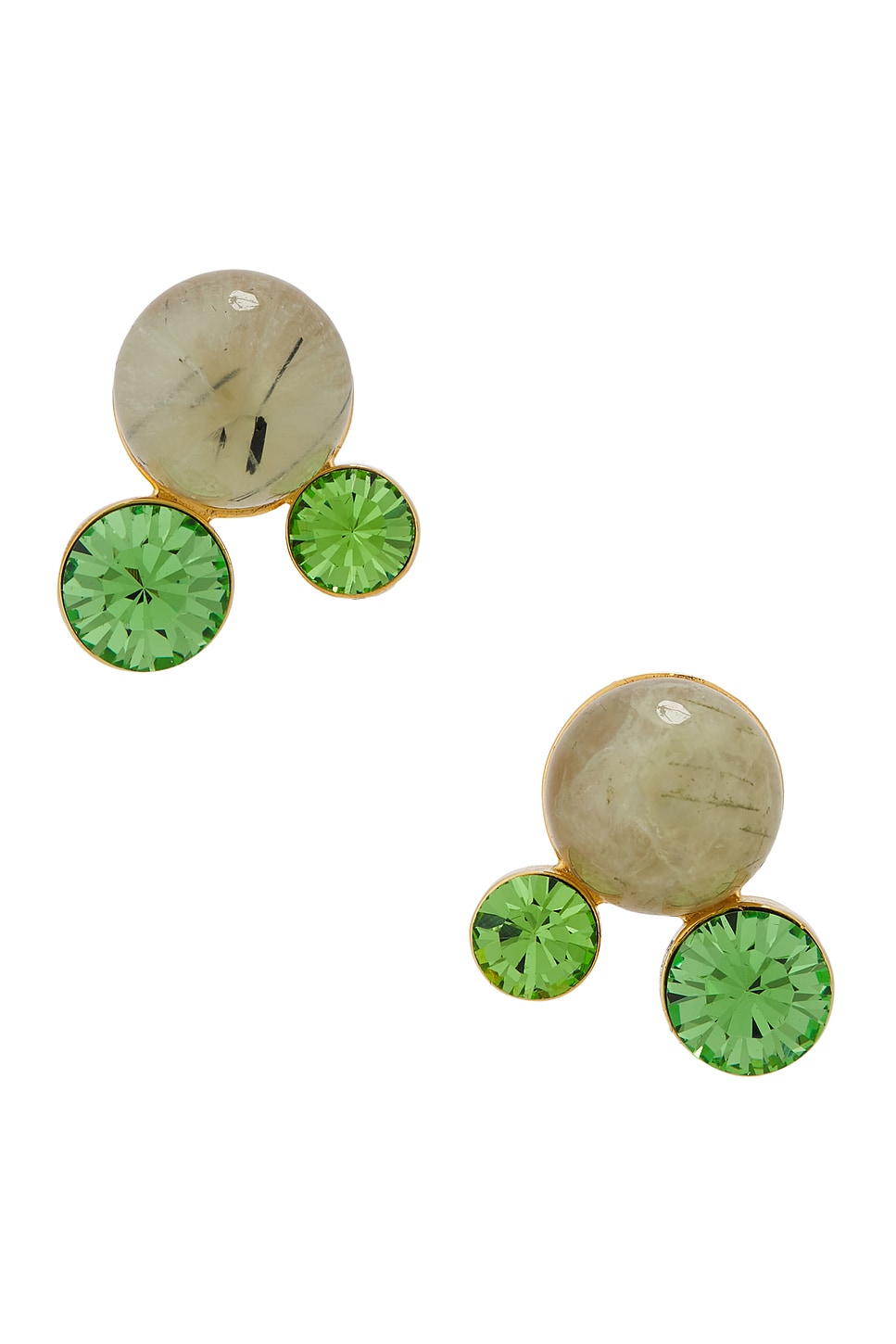 Image 1 of Dries Van Noten Stud Earrings in Pastel