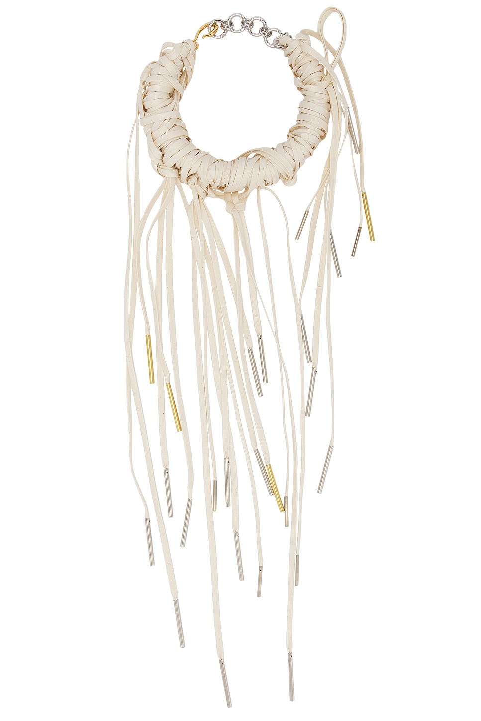 Image 1 of Dries Van Noten Cotton Necklace in Ecru