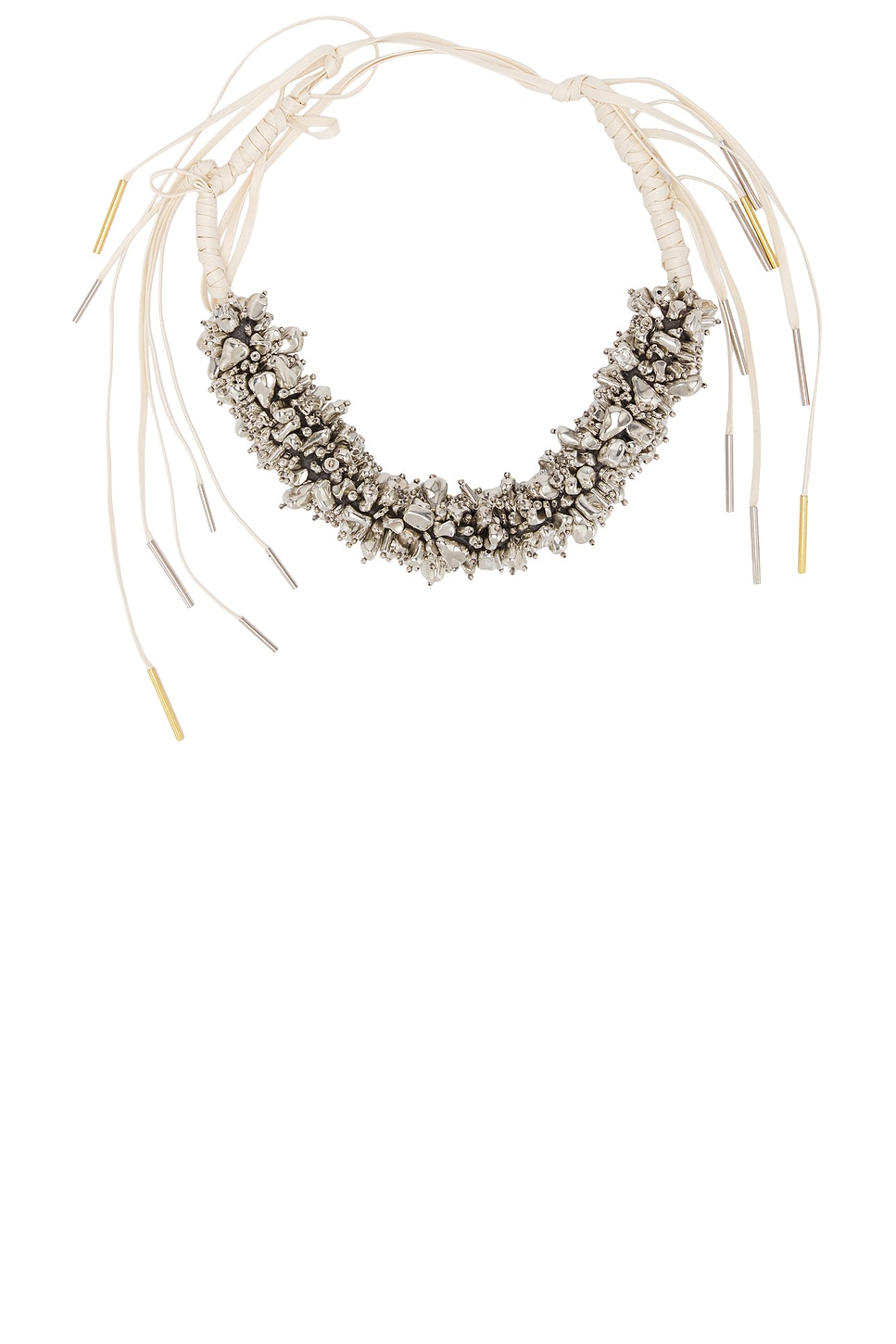 Image 1 of Dries Van Noten Stone Necklace in Silver