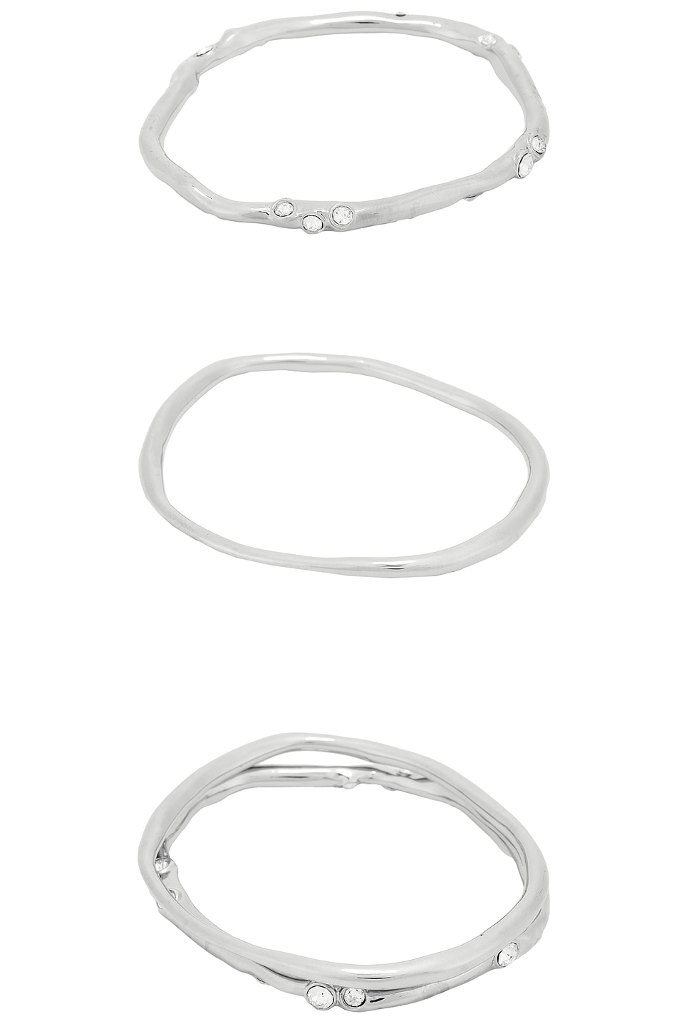 Image 1 of Dries Van Noten Bangle Bracelet in Silver