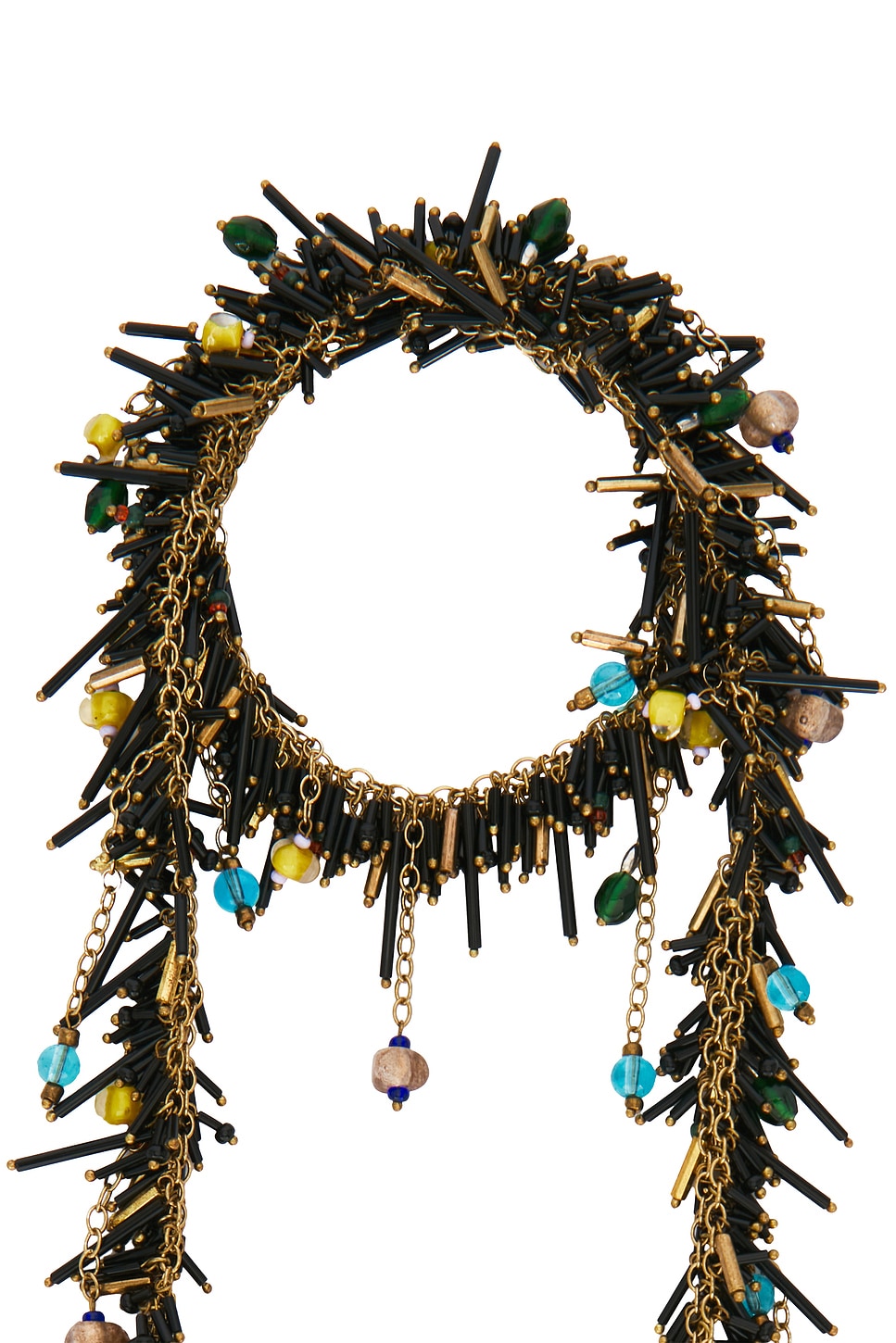 Dries Van Noten Handmade Bead Embroidered Scarf Necklace | Thumbnail 4 Dries Van Noten Handmade Bead Embroidered Scarf Necklace | Thumbnail 4