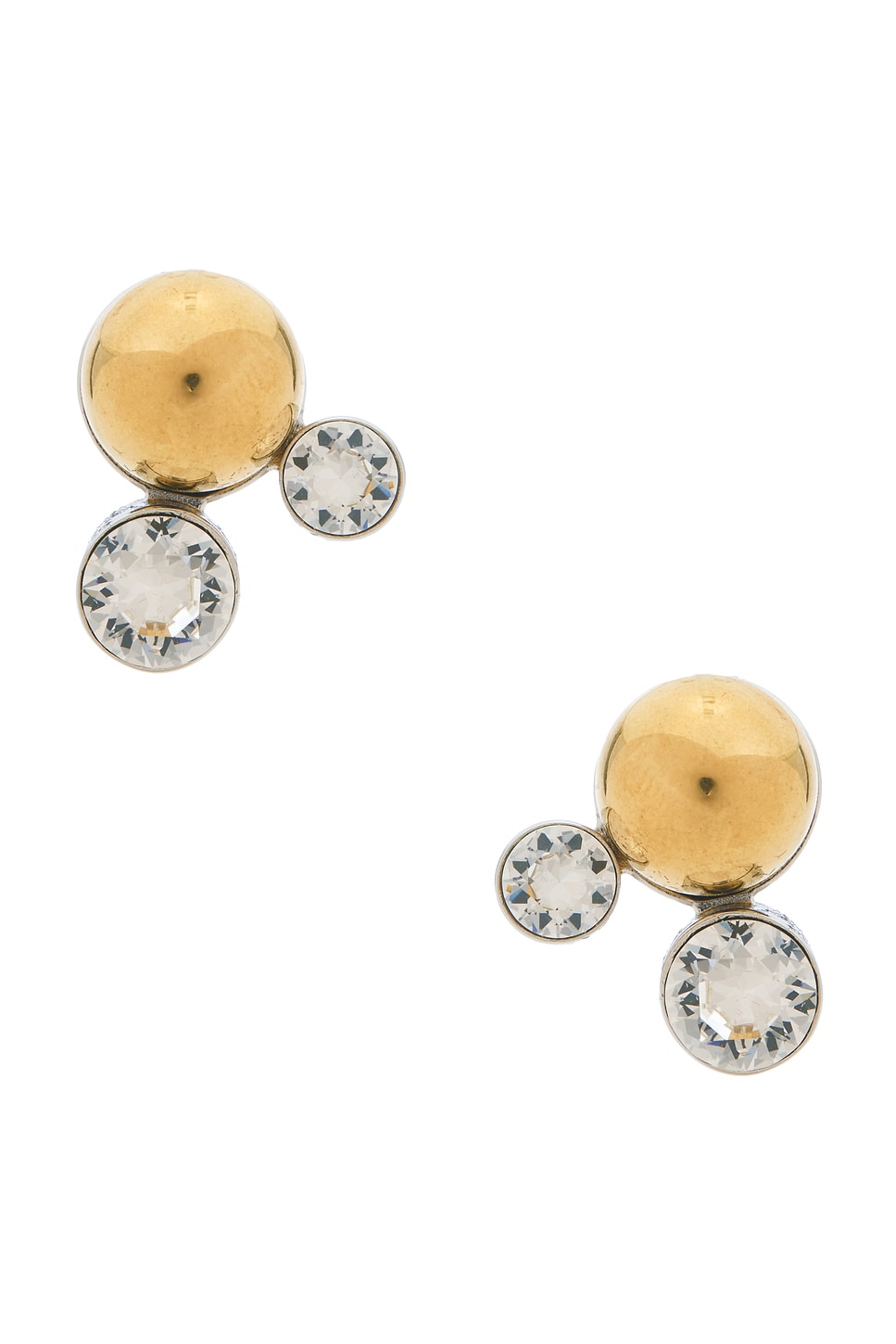 Image 1 of Dries Van Noten Stud Earrings in Silver