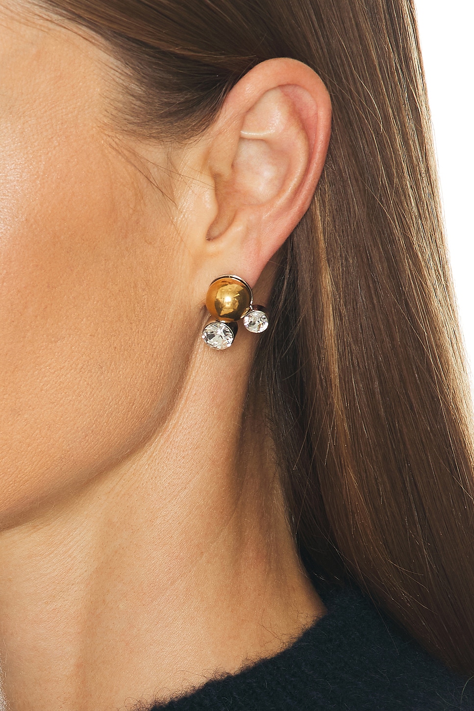 Dries Van Noten Stud Earrings In Gold