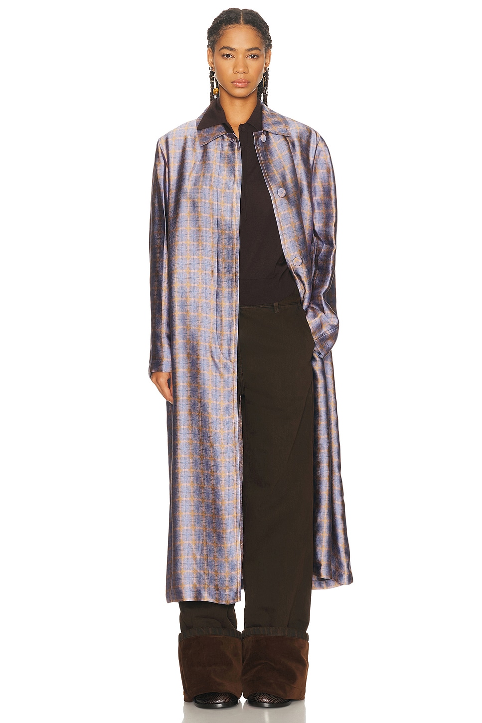 Image 1 of Dries Van Noten Raltonas Coat in Peach