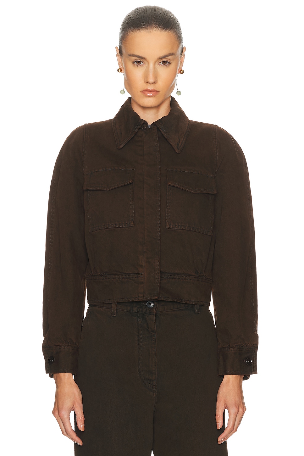 Image 1 of Dries Van Noten Vistam Jacket in Brown