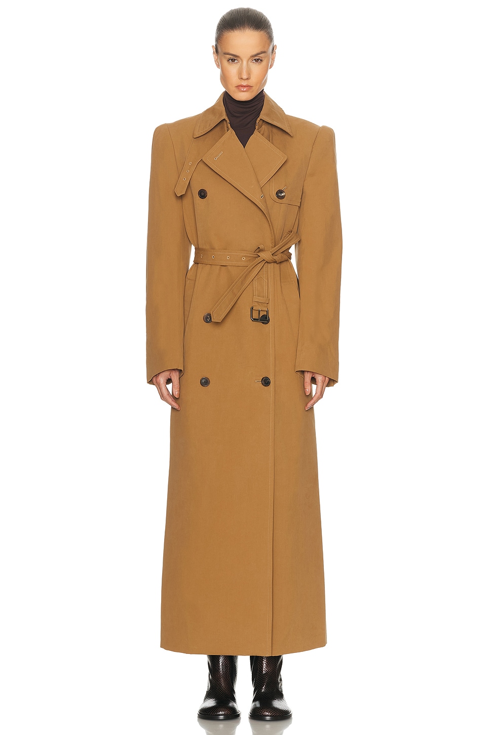 Dries Van Noten Rafti Coat In Brown