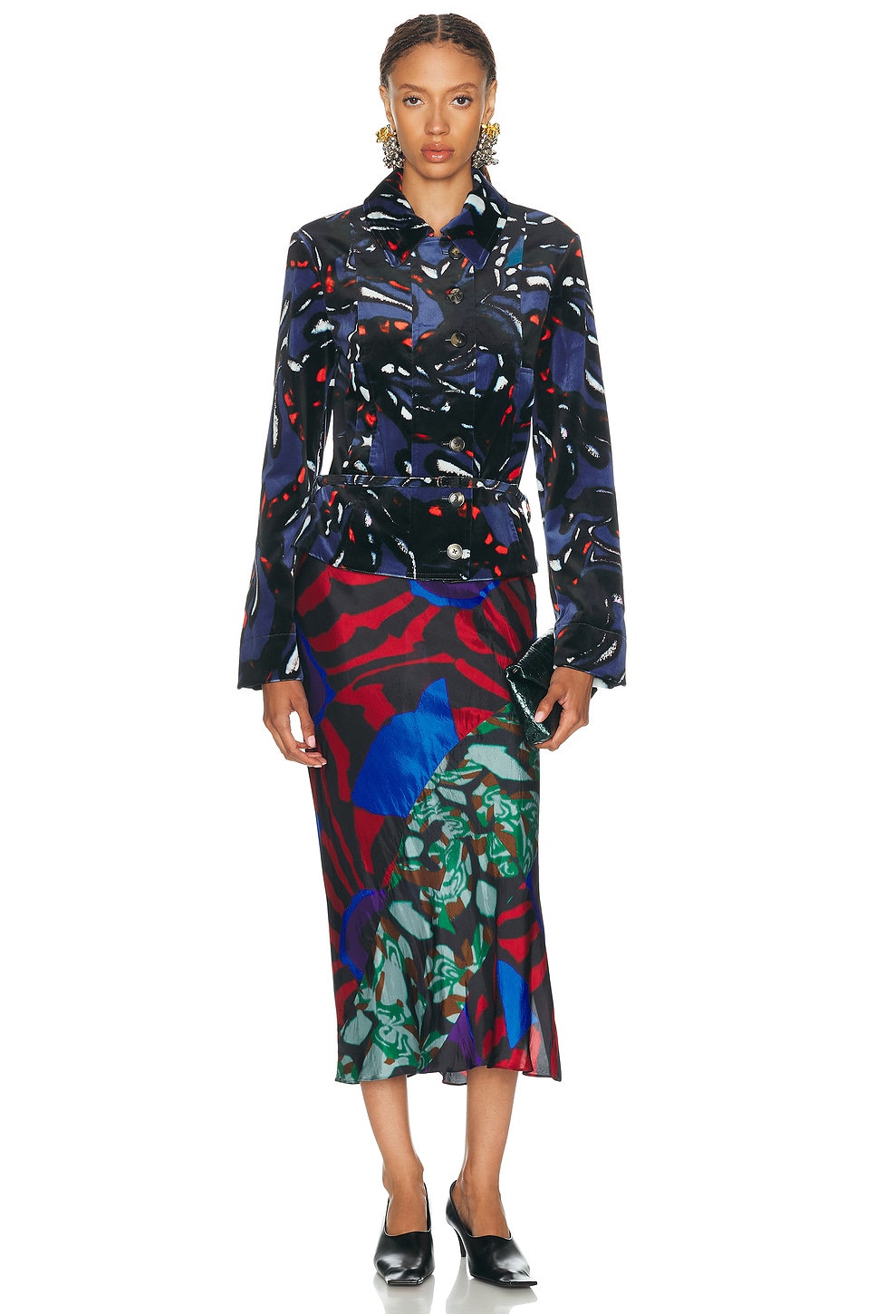 Dries Van Noten Valena Jacket In Blue