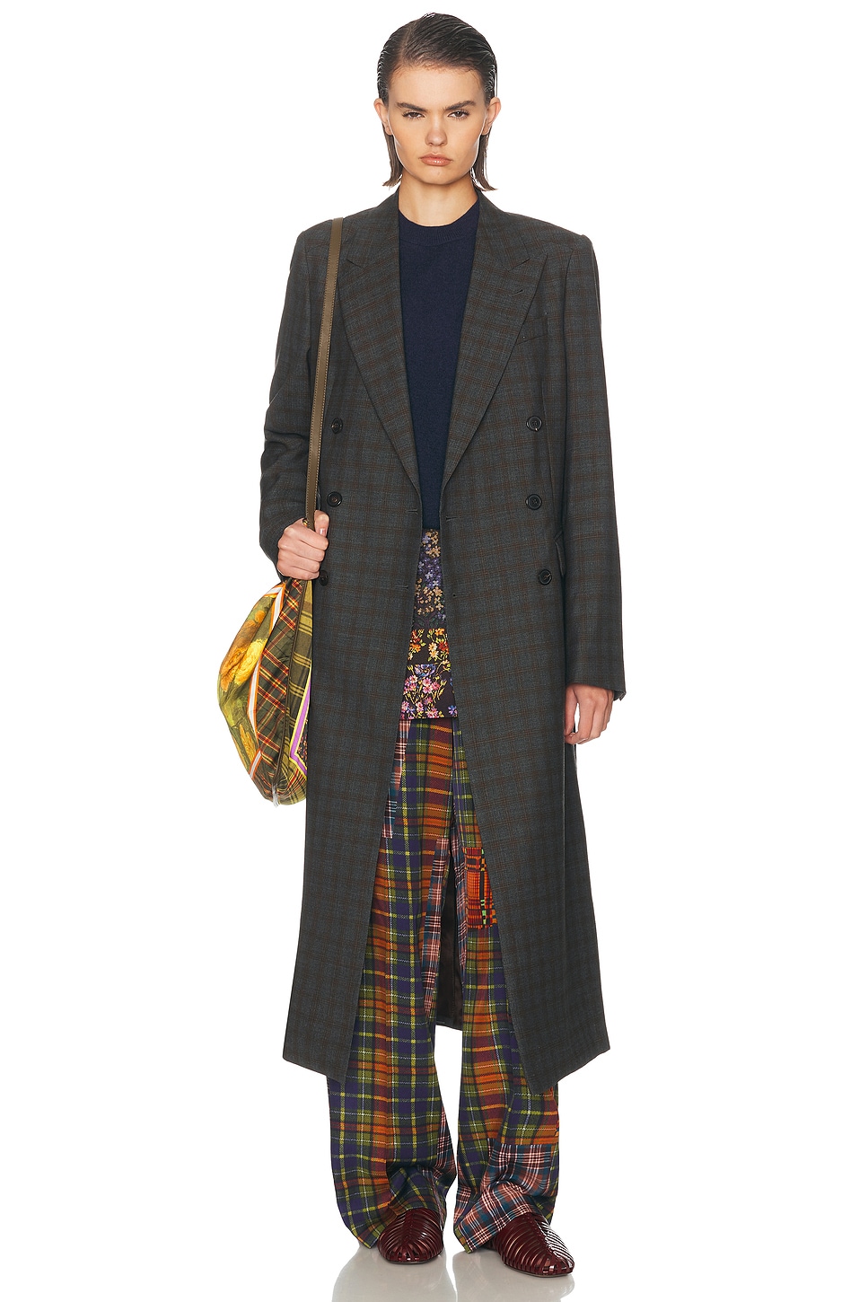 Dries Van Noten Rarrysta Coat in Brown | FWRD