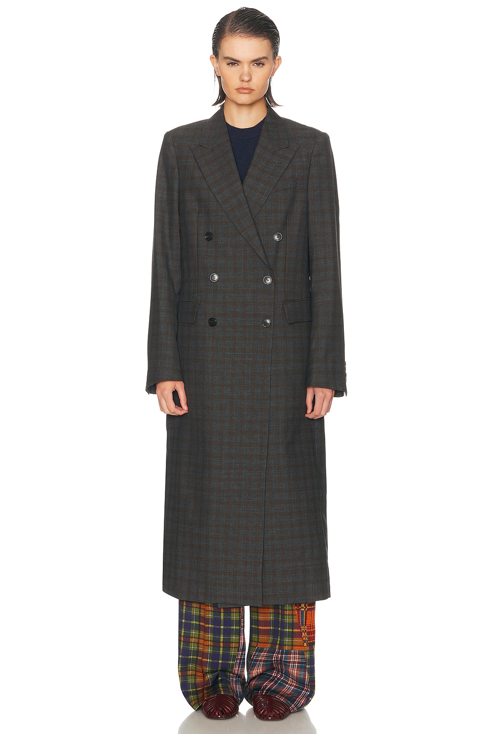 Dries Van Noten Rarrysta Coat in Brown | FWRD
