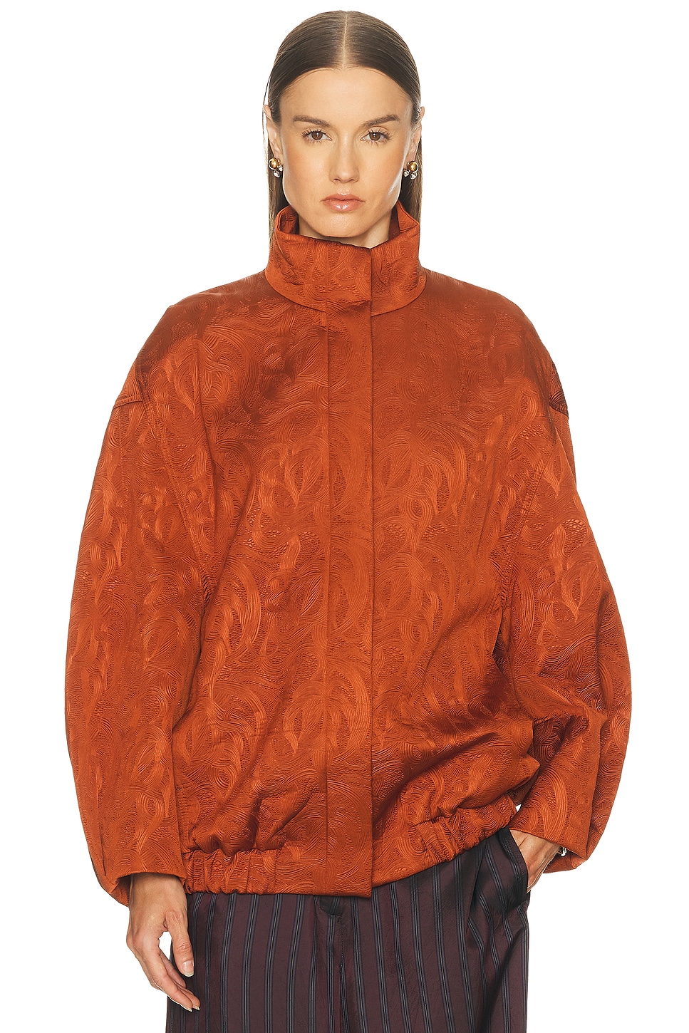 Image 1 of Dries Van Noten Voles Jacket in Rust