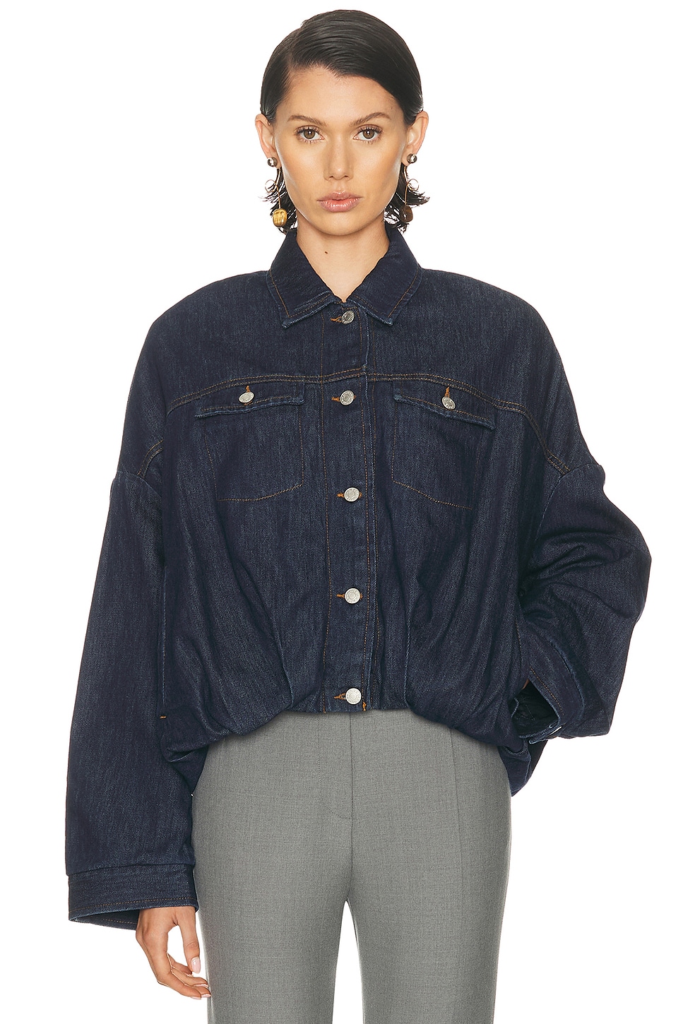 Image 1 of Dries Van Noten Vesto Jacket in Indigo