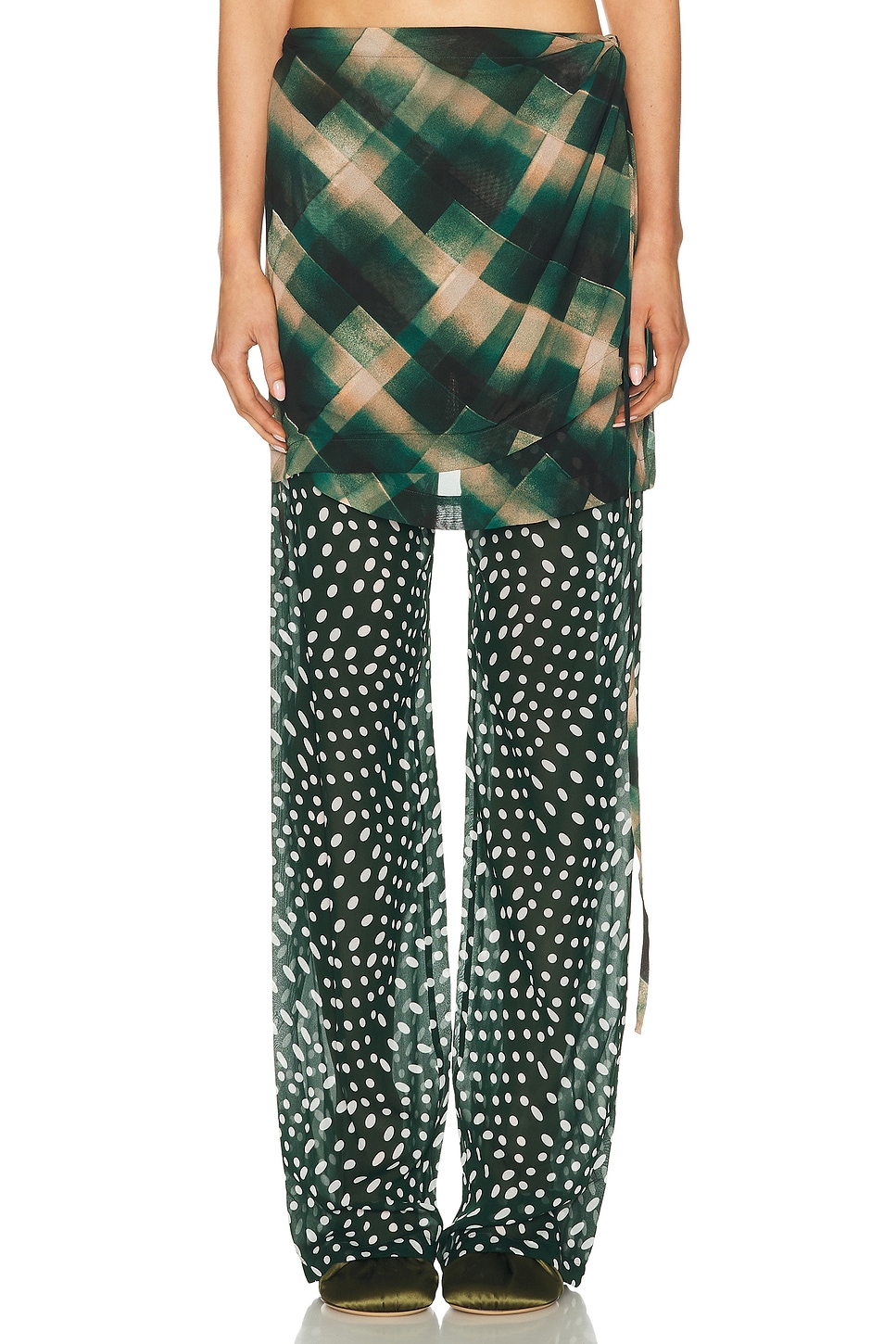 Image 1 of Dries Van Noten Pritty Pants in Bottle