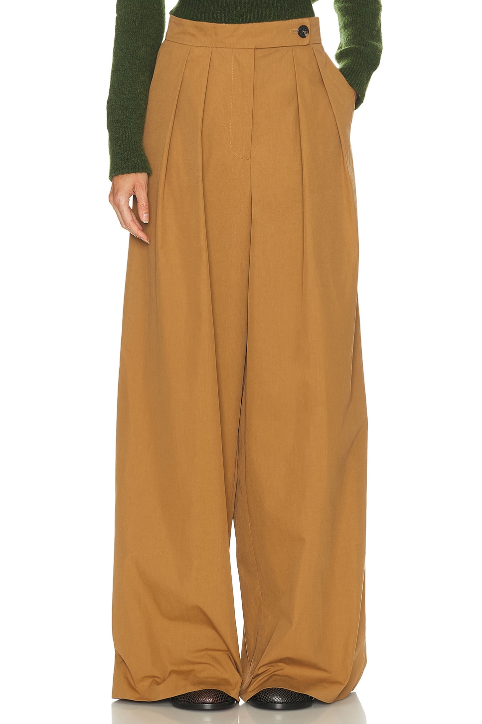 Image 1 of Dries Van Noten Pamplona Pants in Tan